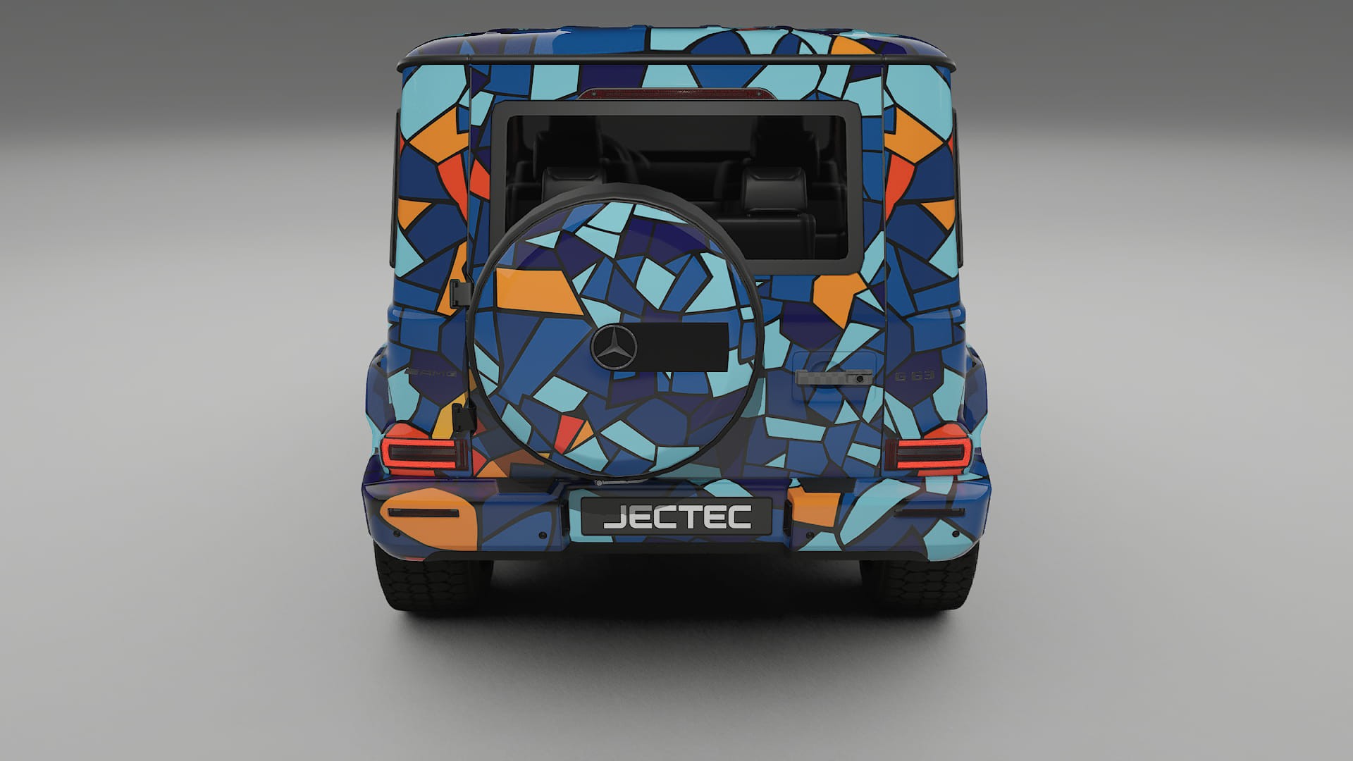 Mercedes G63 AMG W463A BARCELONA – Designad Wrap PPF-sats i utskrivbar polyuretanfilm