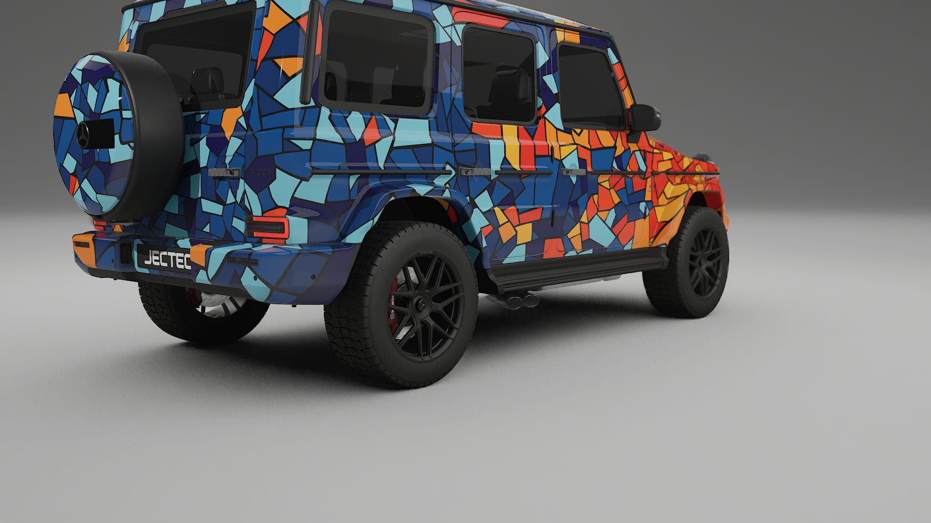 Mercedes G63 AMG W463A BARCELONA – Designad Wrap PPF-sats i utskrivbar polyuretanfilm