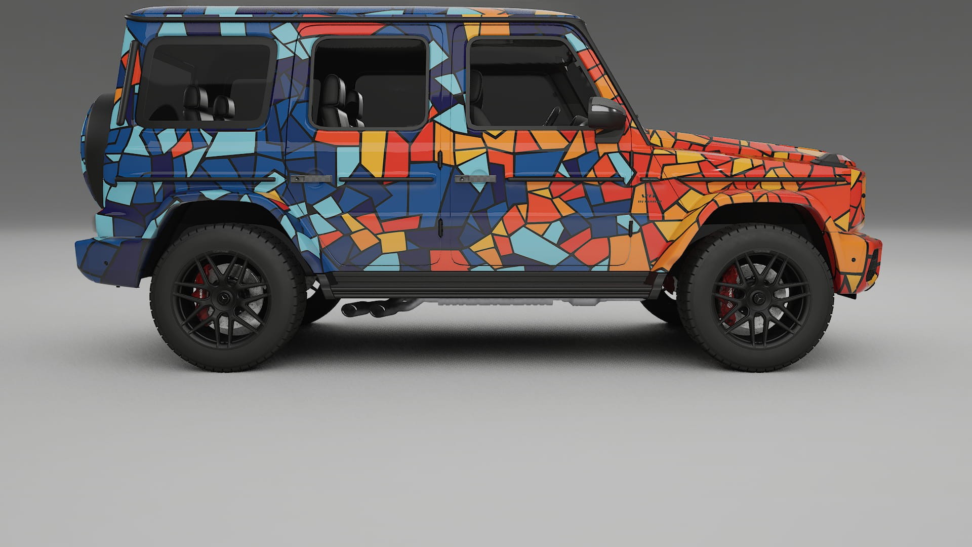 Mercedes G63 AMG W463A BARCELONA – Designad Wrap PPF-sats i utskrivbar polyuretanfilm