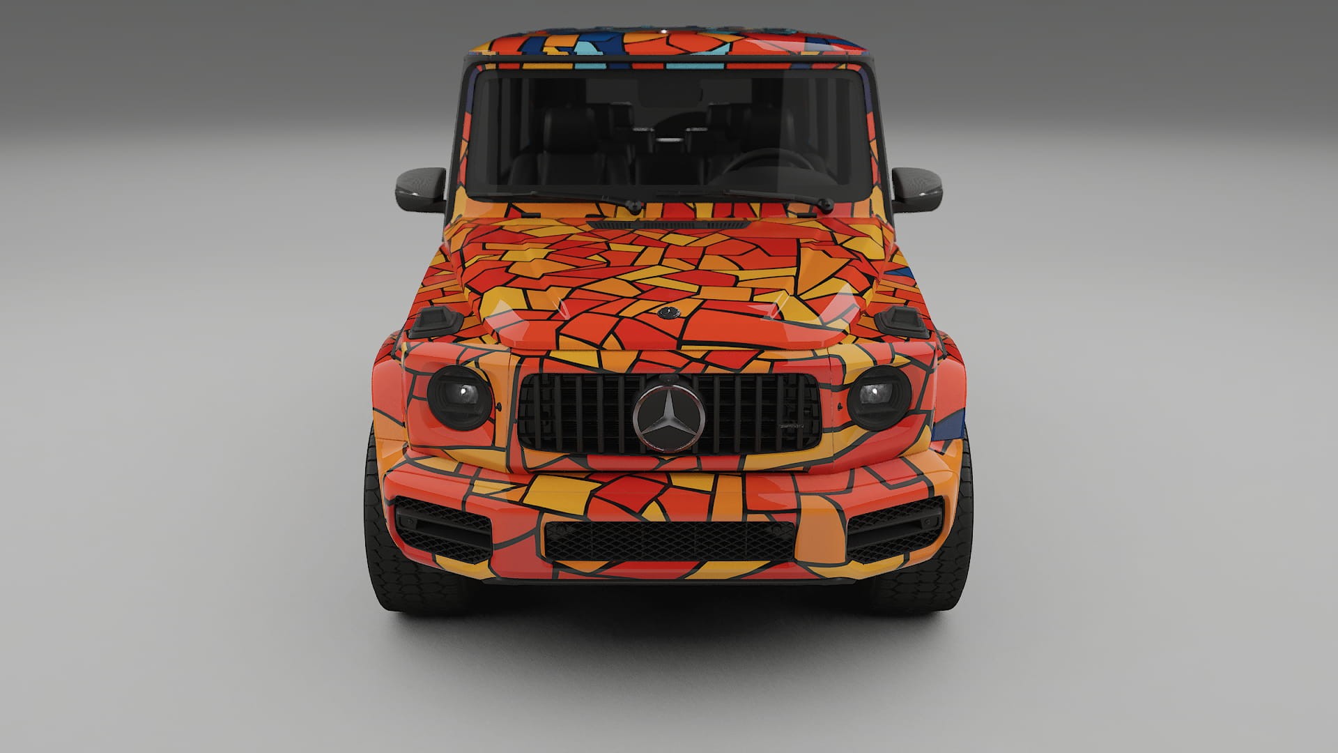 Mercedes G63 AMG W463A BARCELONA – Designad Wrap PPF-sats i utskrivbar polyuretanfilm