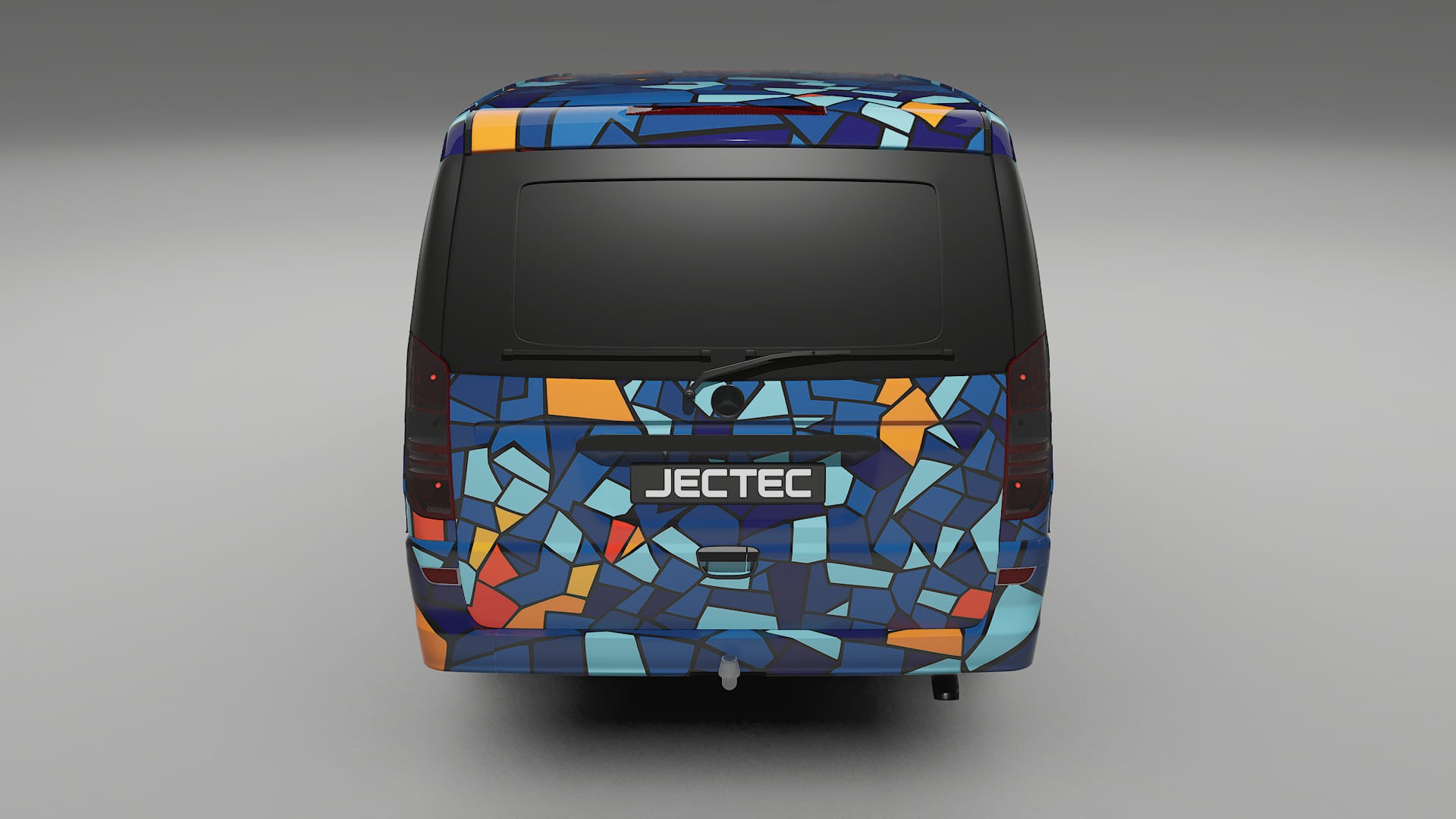 Mercedes Viano Extralong W439 Facelift LCI BARCELONA – Designad Wrap PPF-sats i utskrivbar polyuretanfilm