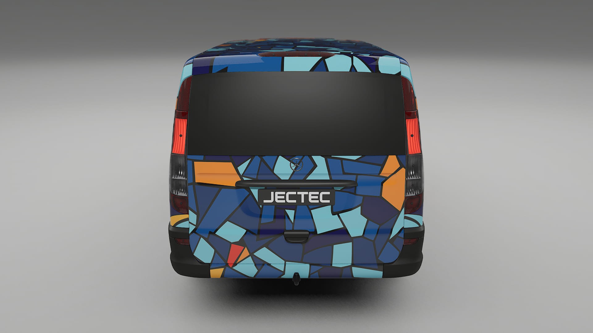 Mercedes Vito Short W639 facelift LCI BARCELONA – Designad Wrap PPF-sats i utskrivbar polyuretanfilm