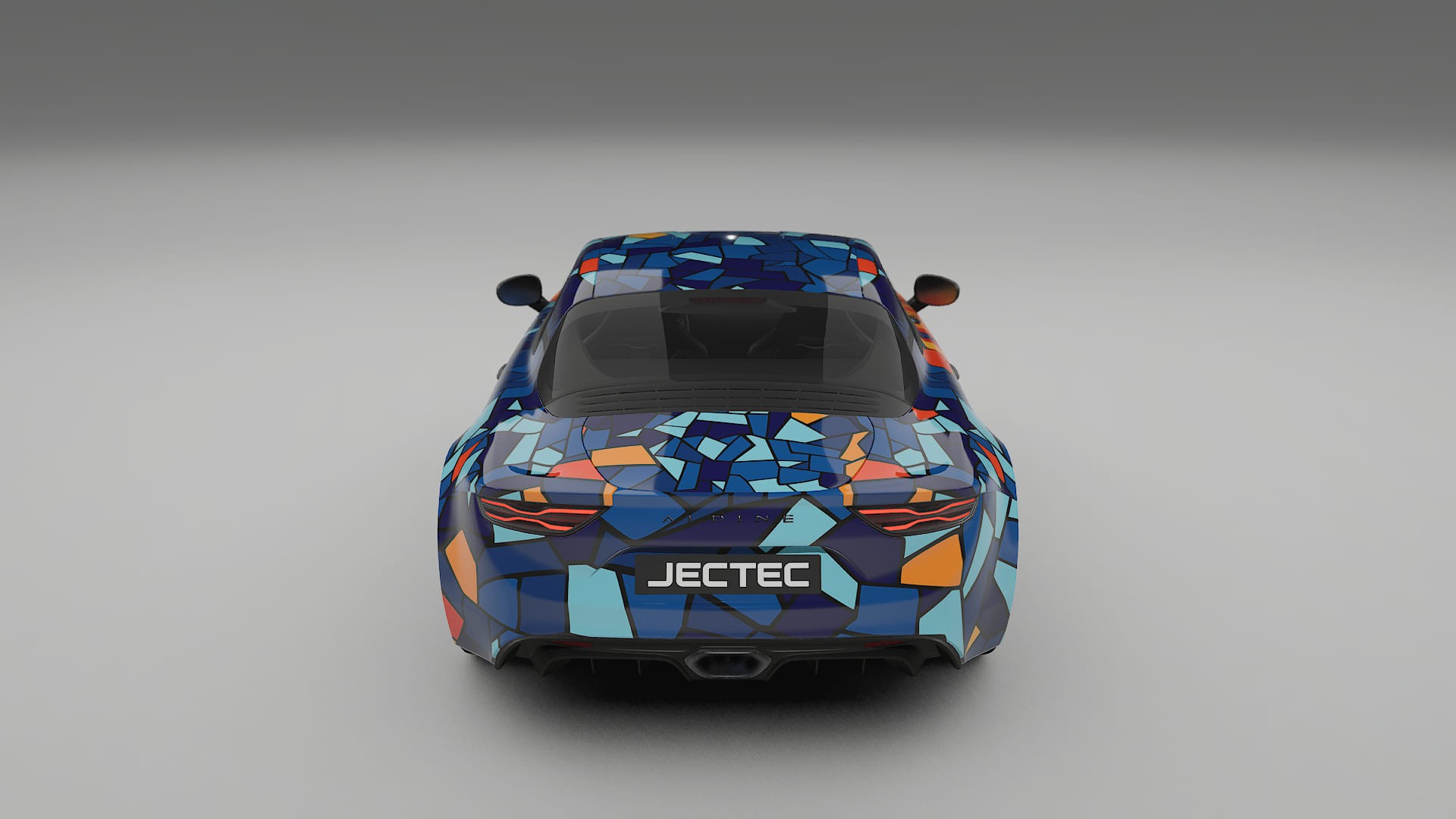 Renault Alpine A110 BARCELONA – Designad Wrap PPF-sats i utskrivbar polyuretanfilm