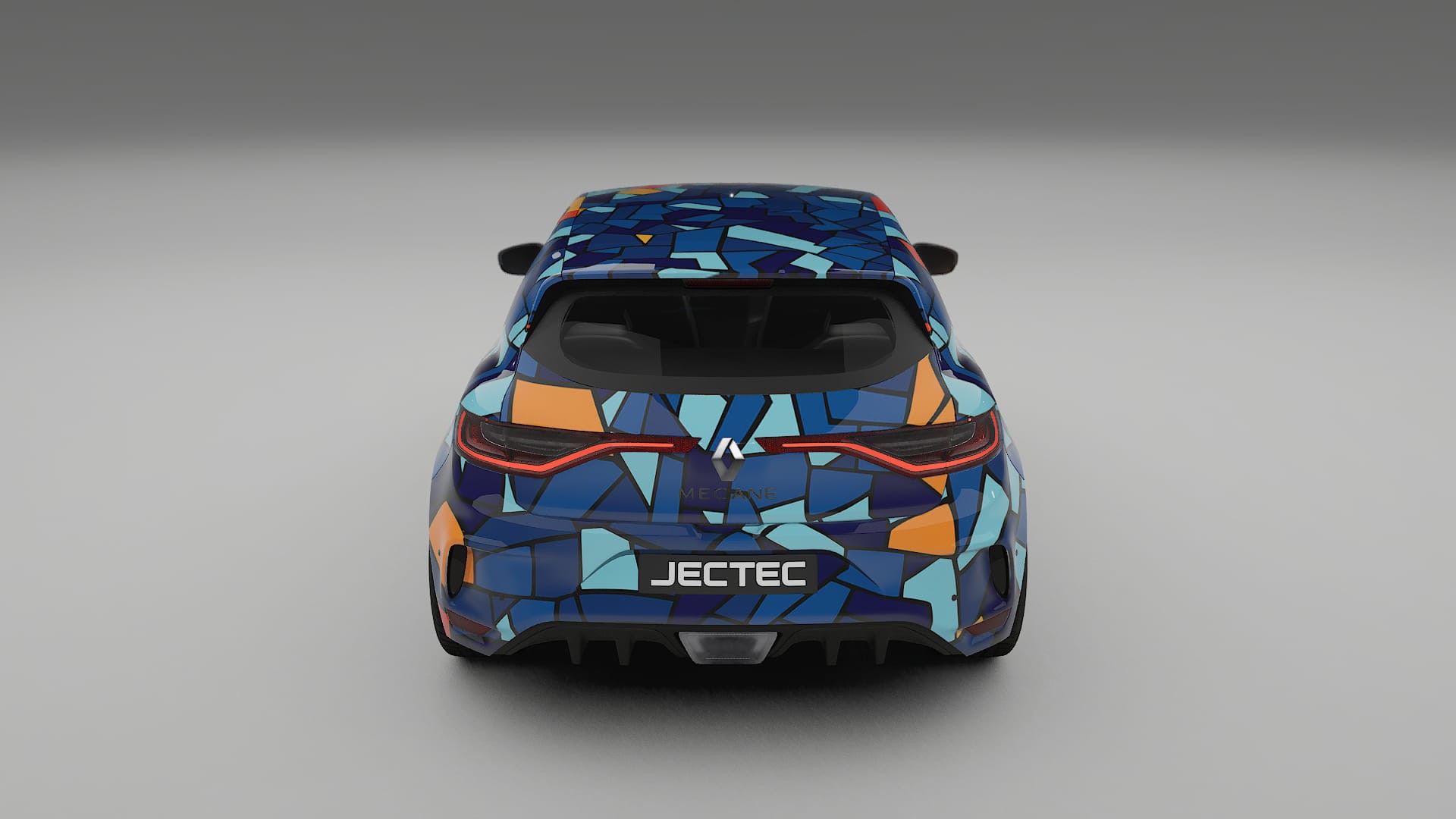 Renault Megane RS IV BARCELONA – Designad Wrap PPF-sats i utskrivbar polyuretanfilm