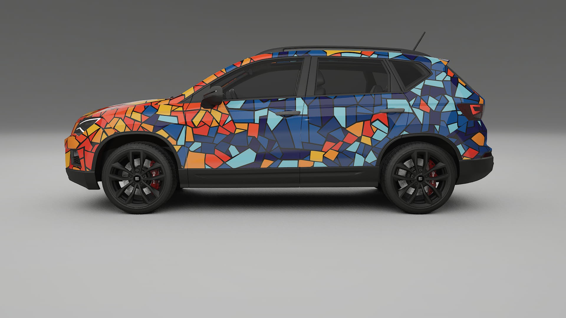 Seat Ateca KH7 BARCELONA – Designad Wrap PPF-sats i utskrivbar polyuretanfilm