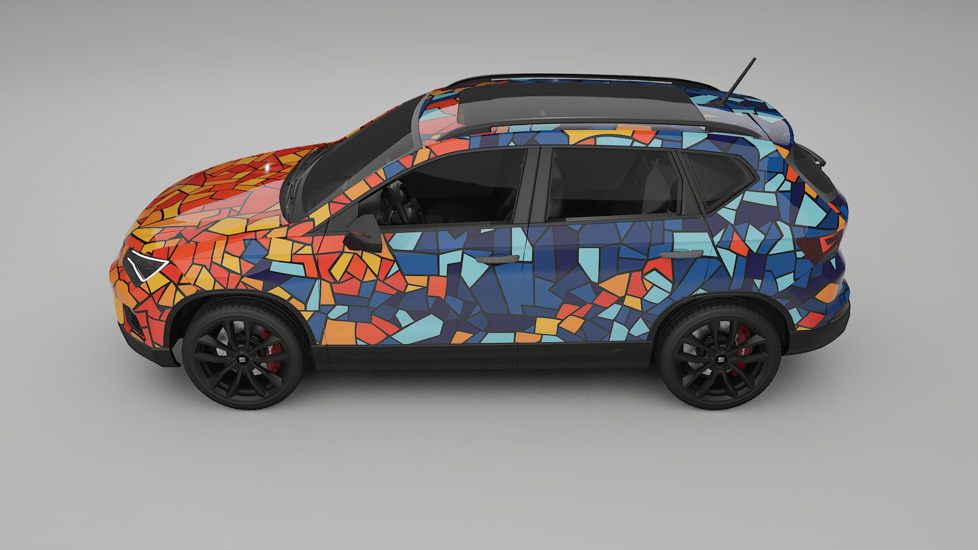 Seat Ateca KH7 BARCELONA – Designad Wrap PPF-sats i utskrivbar polyuretanfilm