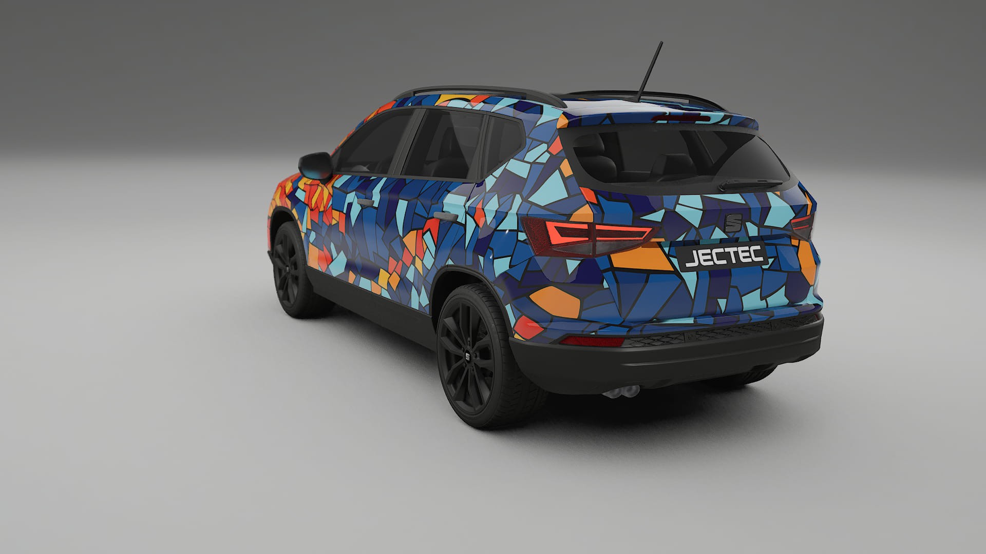 Seat Ateca KH7 BARCELONA – Designad Wrap PPF-sats i utskrivbar polyuretanfilm