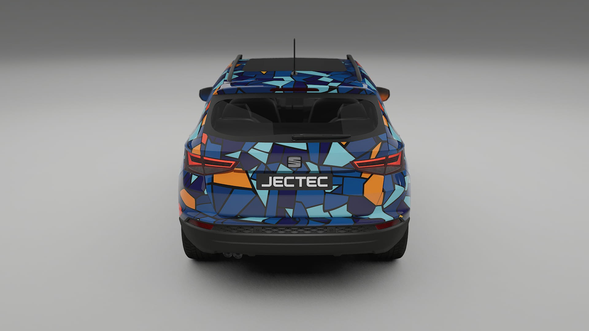 Seat Ateca KH7 BARCELONA – Designad Wrap PPF-sats i utskrivbar polyuretanfilm