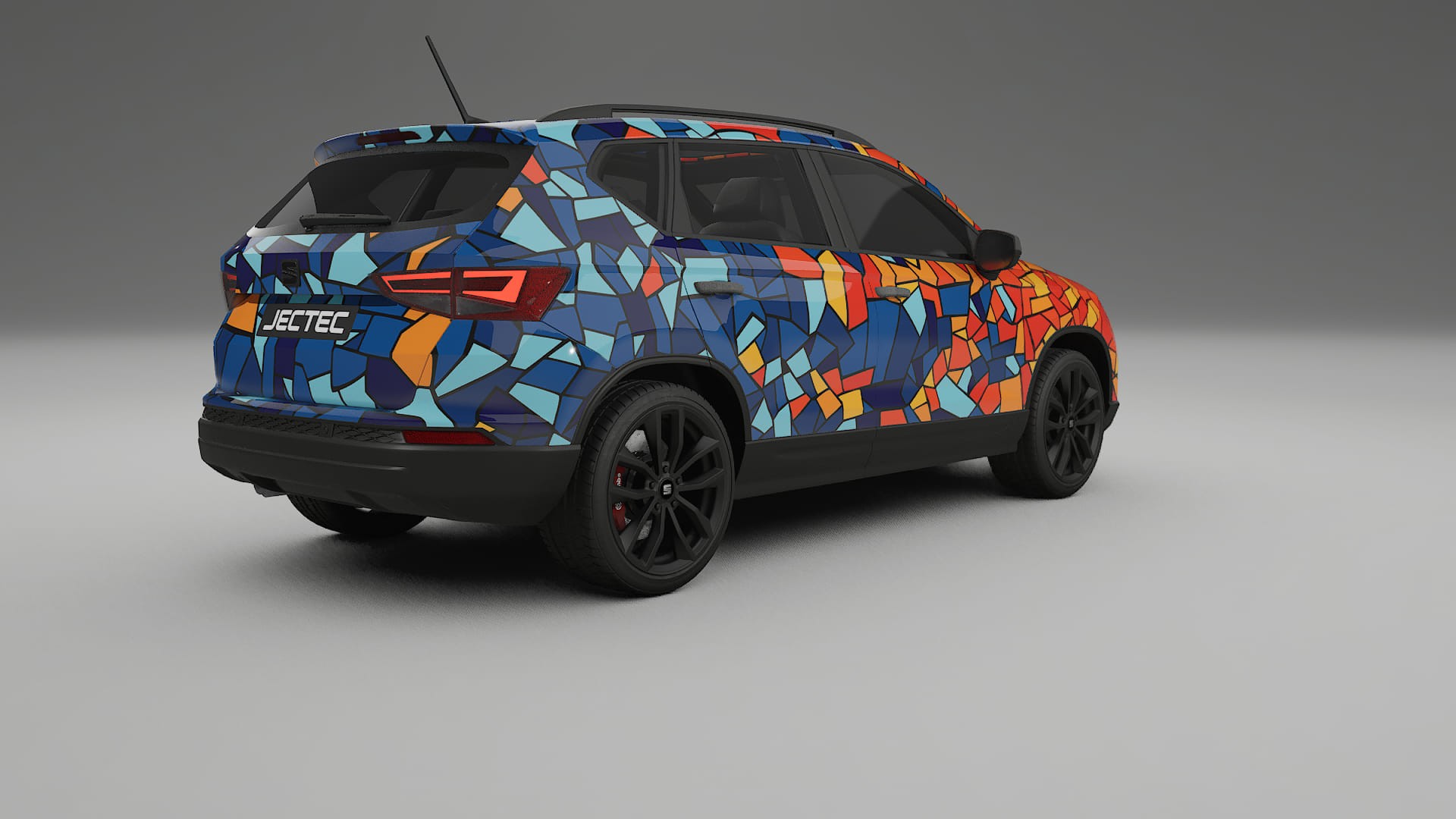 Seat Ateca KH7 BARCELONA – Designad Wrap PPF-sats i utskrivbar polyuretanfilm