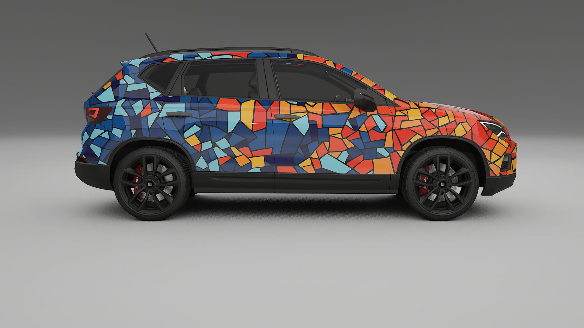 Seat Ateca KH7 BARCELONA – Designad Wrap PPF-sats i utskrivbar polyuretanfilm