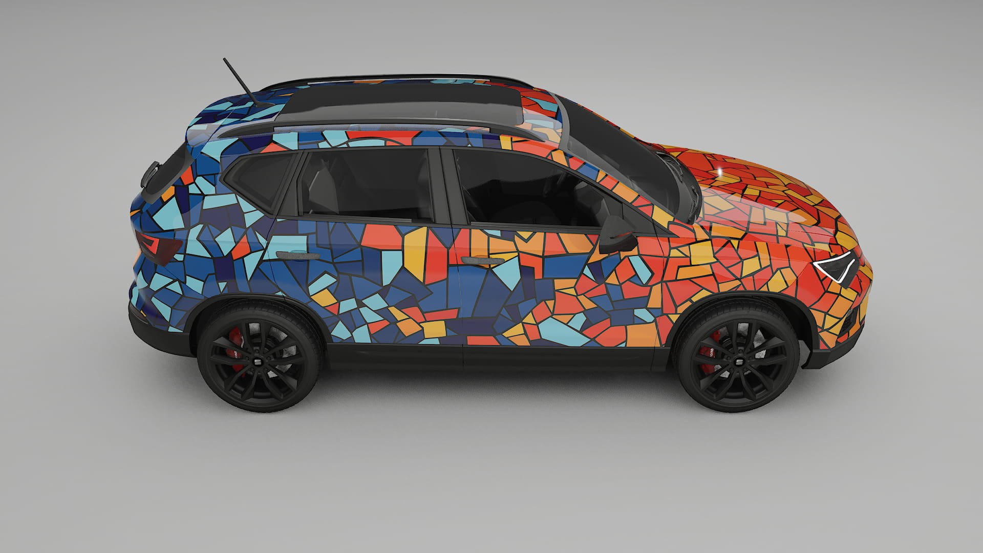 Seat Ateca KH7 BARCELONA – Designad Wrap PPF-sats i utskrivbar polyuretanfilm