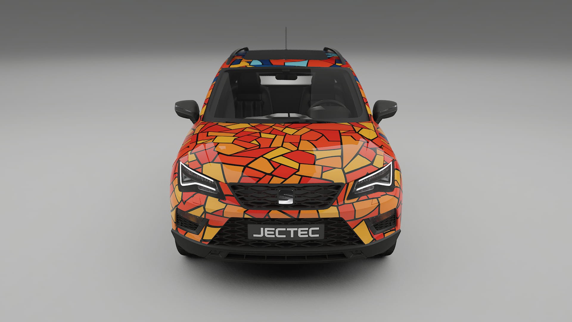 Seat Ateca KH7 BARCELONA – Designad Wrap PPF-sats i utskrivbar polyuretanfilm