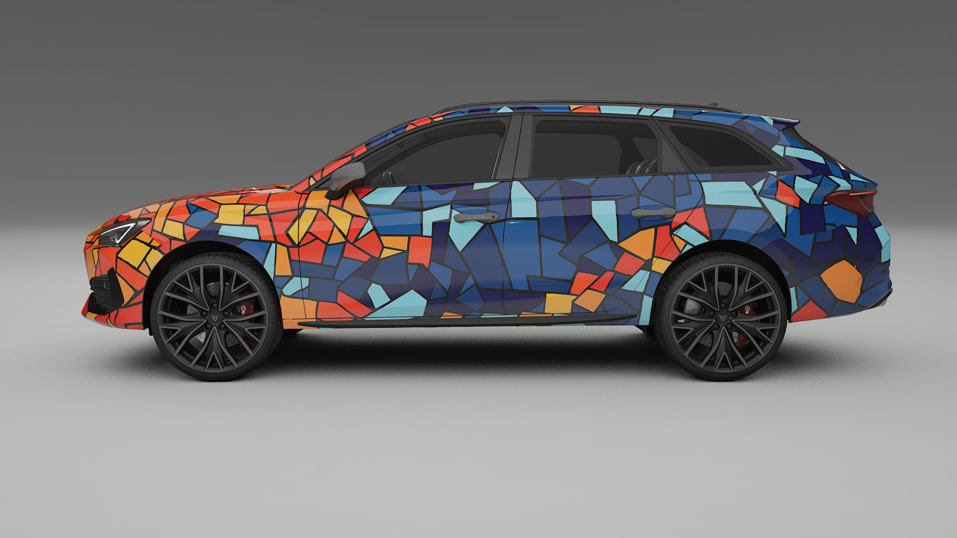 Seat Leon Cupra KL BARCELONA – Designad Wrap PPF-sats i utskrivbar polyuretanfilm