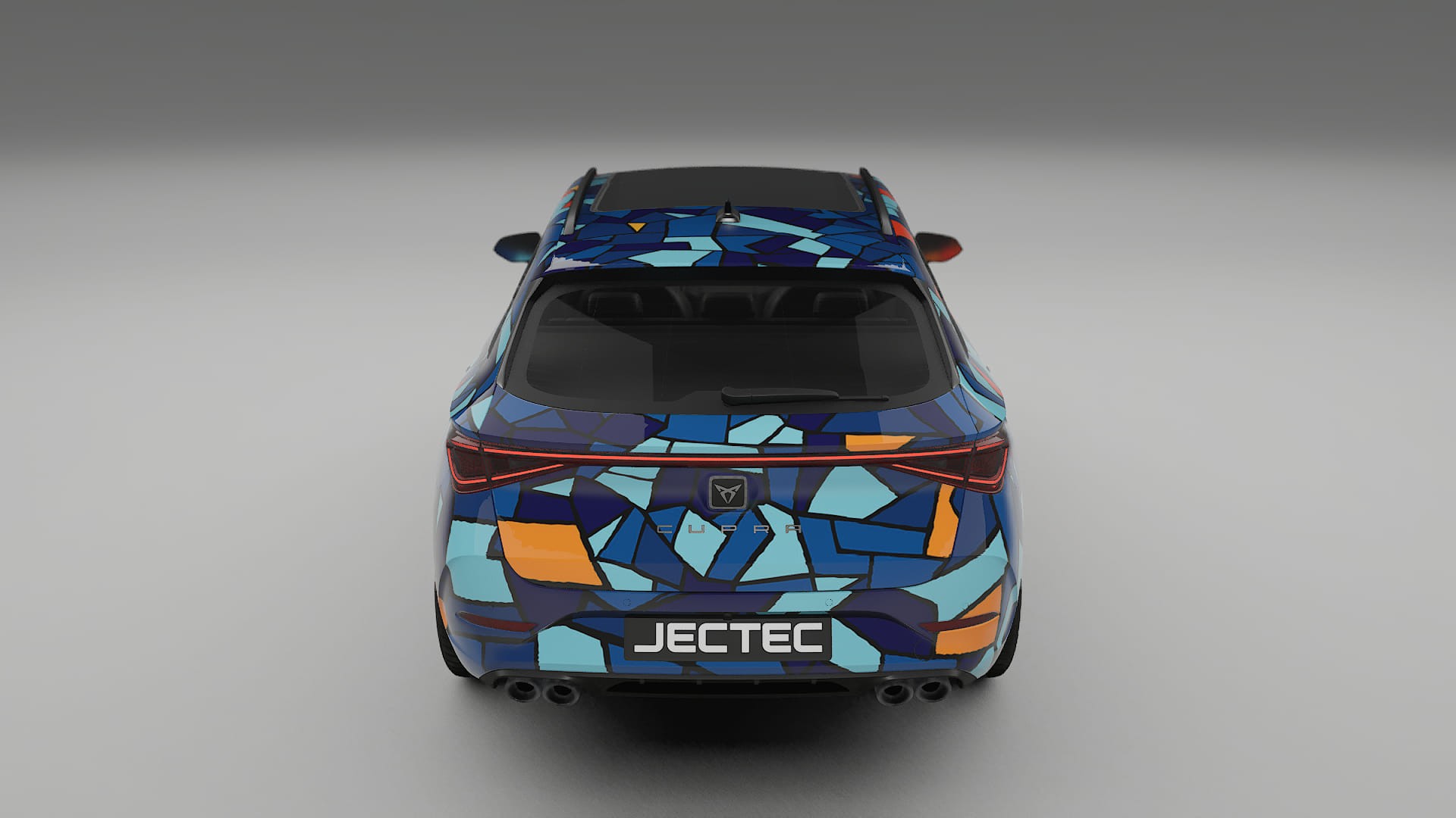 Seat Leon Cupra KL BARCELONA – Designad Wrap PPF-sats i utskrivbar polyuretanfilm