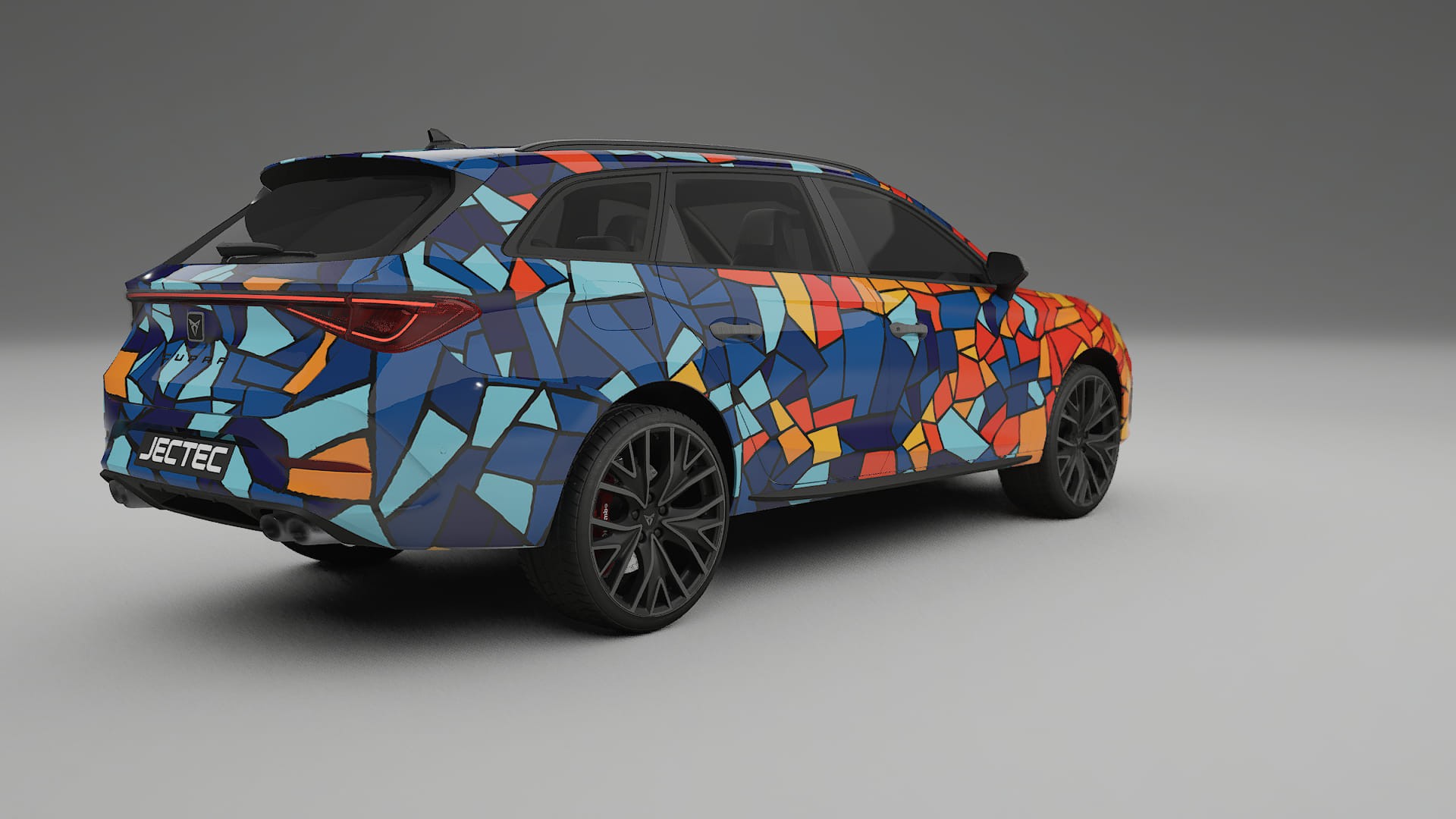 Seat Leon Cupra KL BARCELONA – Designad Wrap PPF-sats i utskrivbar polyuretanfilm