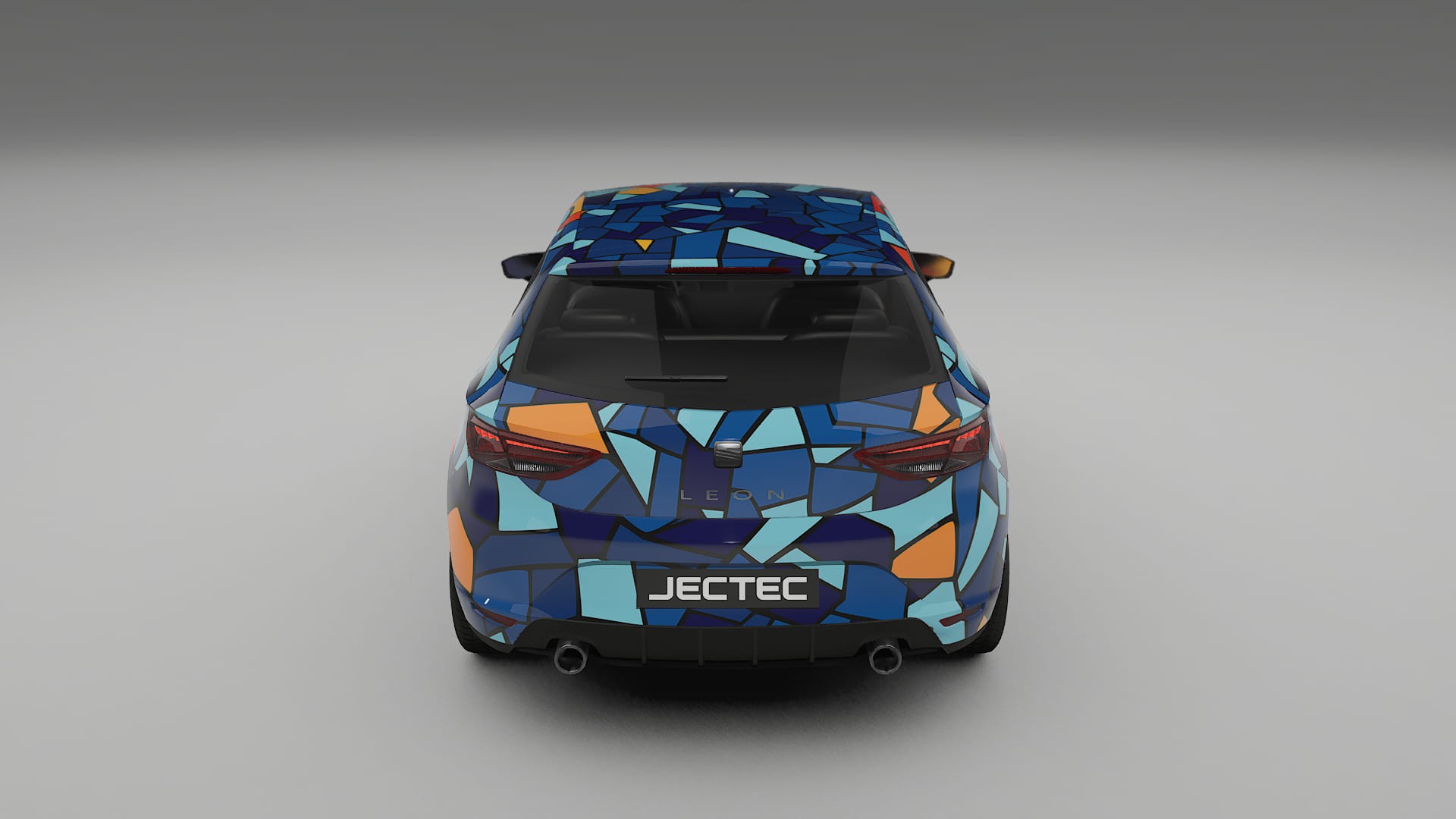Seat Leon FR 5F BARCELONA – Designad Wrap PPF-sats i utskrivbar polyuretanfilm