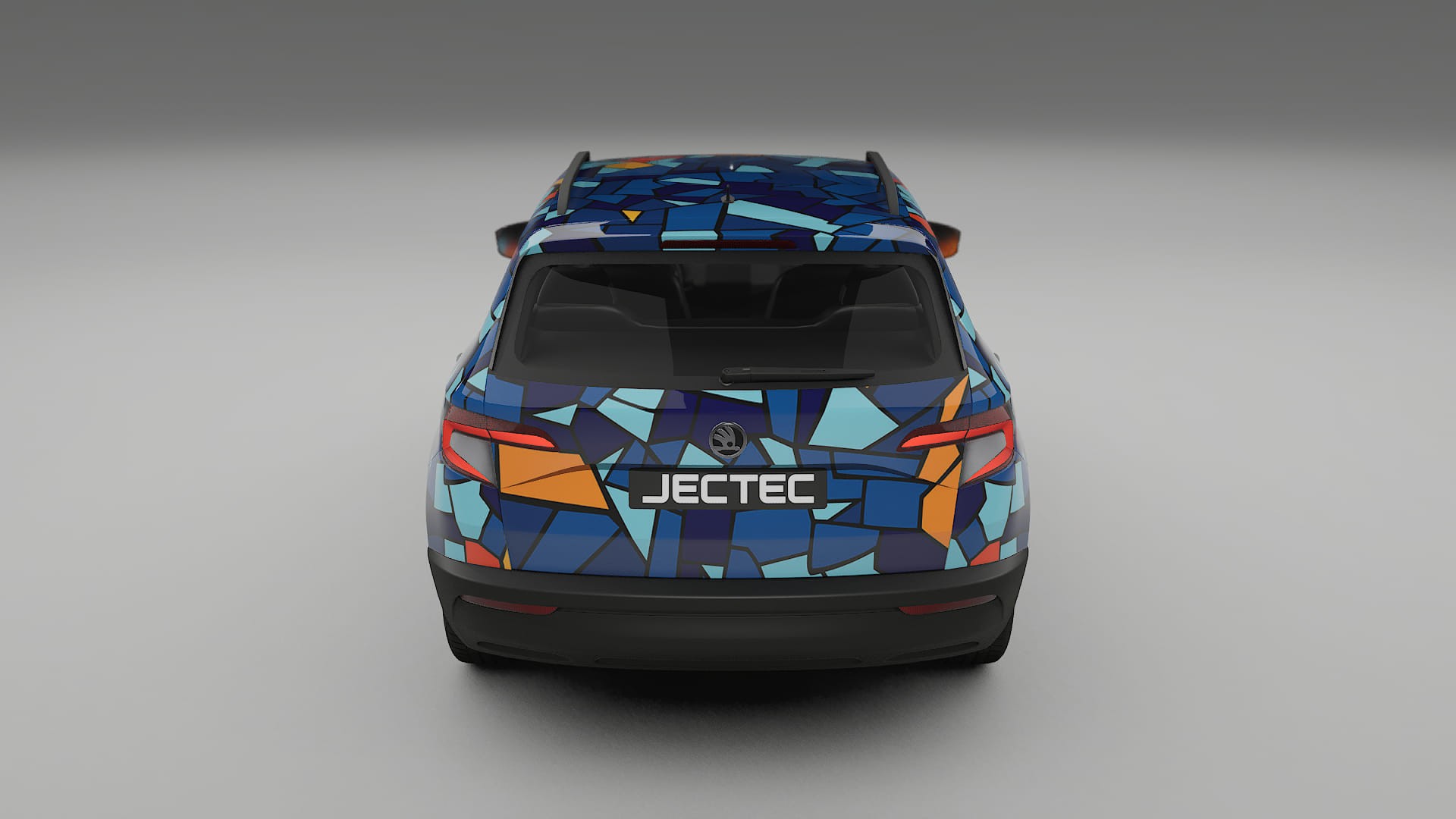 Škoda Karoq NU7 BARCELONA – Designad Wrap PPF-sats i utskrivbar polyuretanfilm