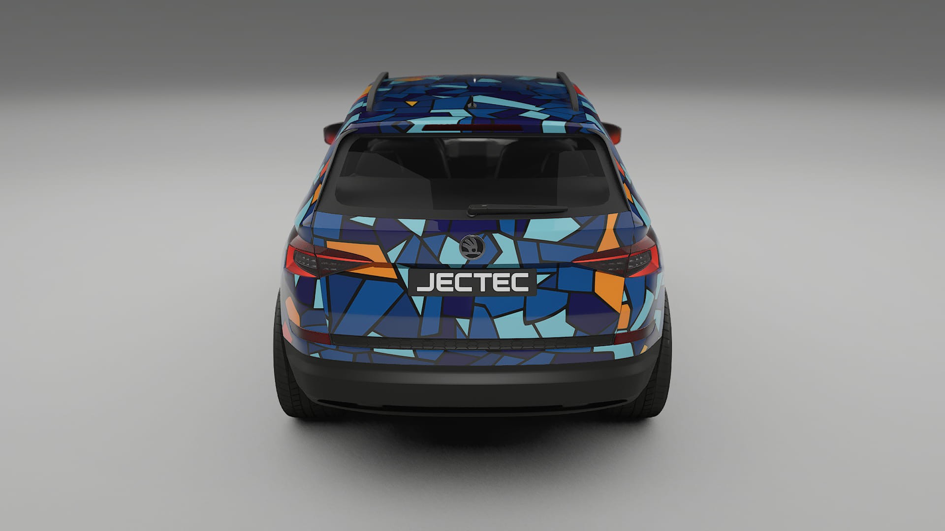 Škoda Kodiaq NS7 BARCELONA – Designad Wrap PPF-sats i utskrivbar polyuretanfilm