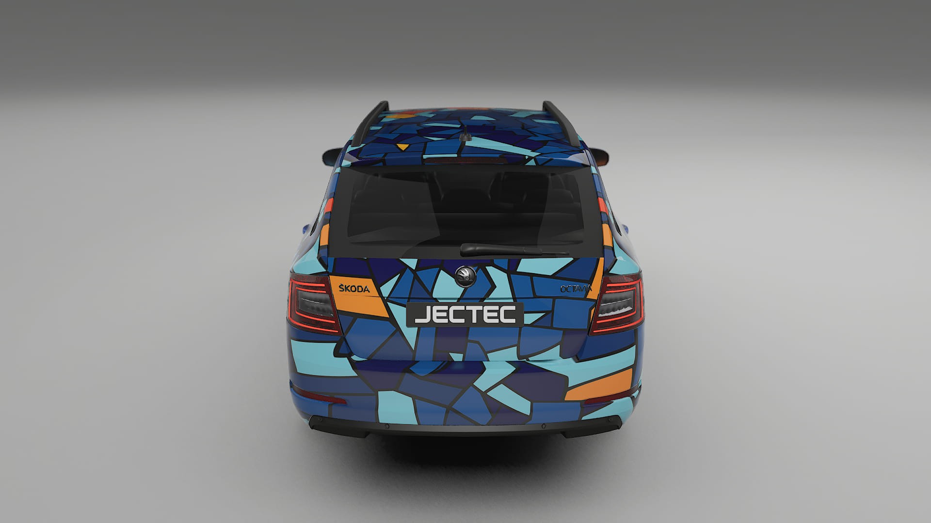 Škoda Octavia combi 5E BARCELONA – Designad Wrap PPF-sats i utskrivbar polyuretanfilm