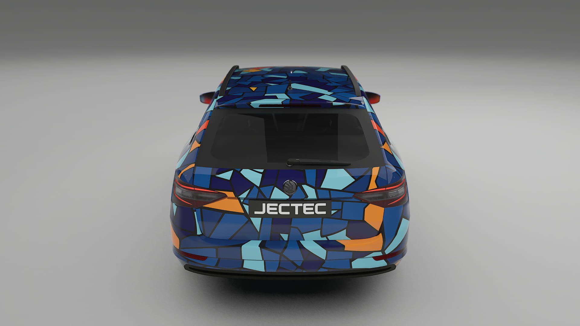 Škoda Superb B8 BARCELONA – Designad Wrap PPF-sats i utskrivbar polyuretanfilm