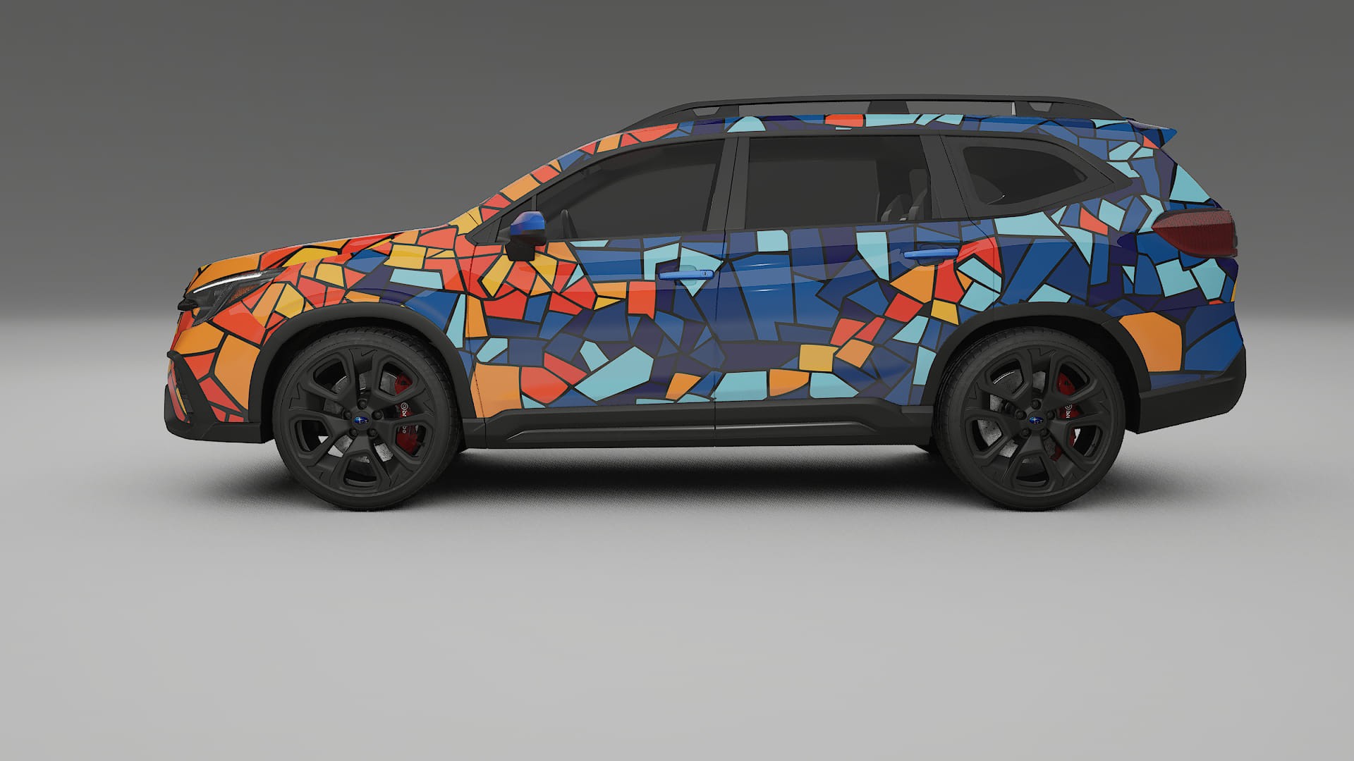 Subaru Ascent BT facelift LCI BARCELONA – Designad Wrap PPF-sats i utskrivbar polyuretanfilm