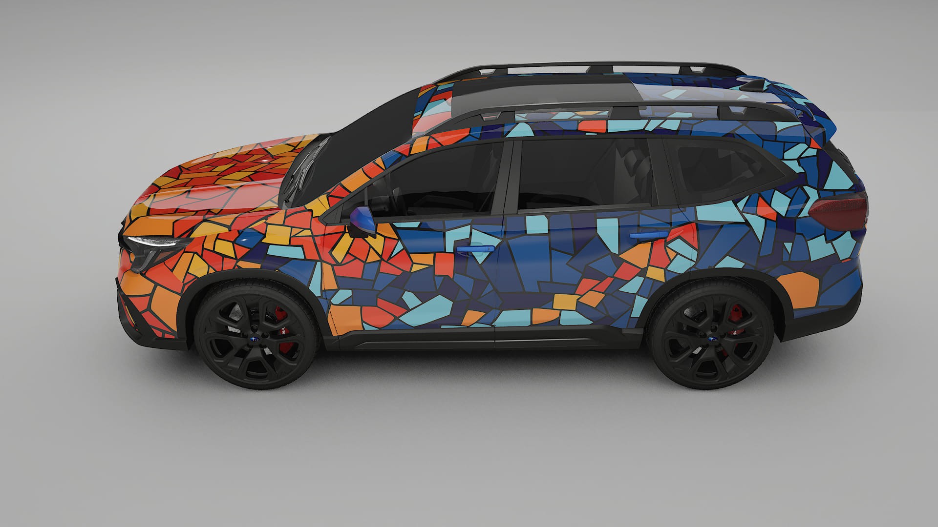 Subaru Ascent BT facelift LCI BARCELONA – Designad Wrap PPF-sats i utskrivbar polyuretanfilm