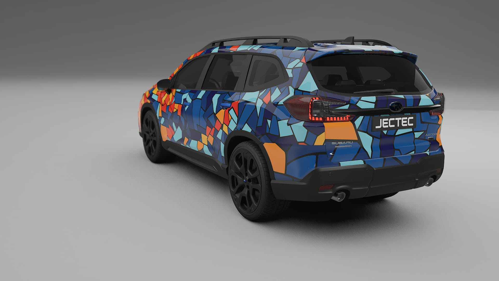 Subaru Ascent BT facelift LCI BARCELONA – Designad Wrap PPF-sats i utskrivbar polyuretanfilm