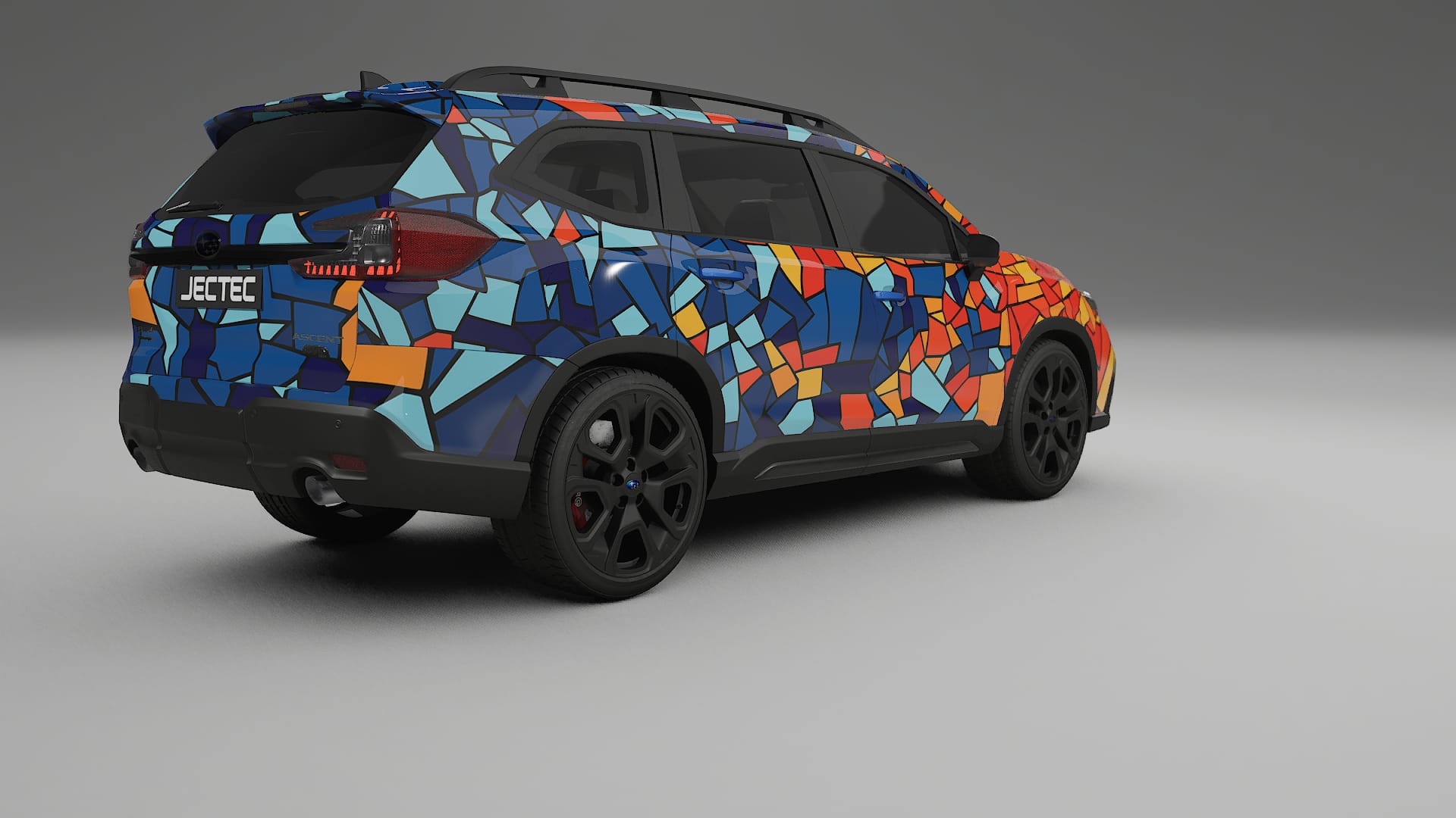 Subaru Ascent BT facelift LCI BARCELONA – Designad Wrap PPF-sats i utskrivbar polyuretanfilm
