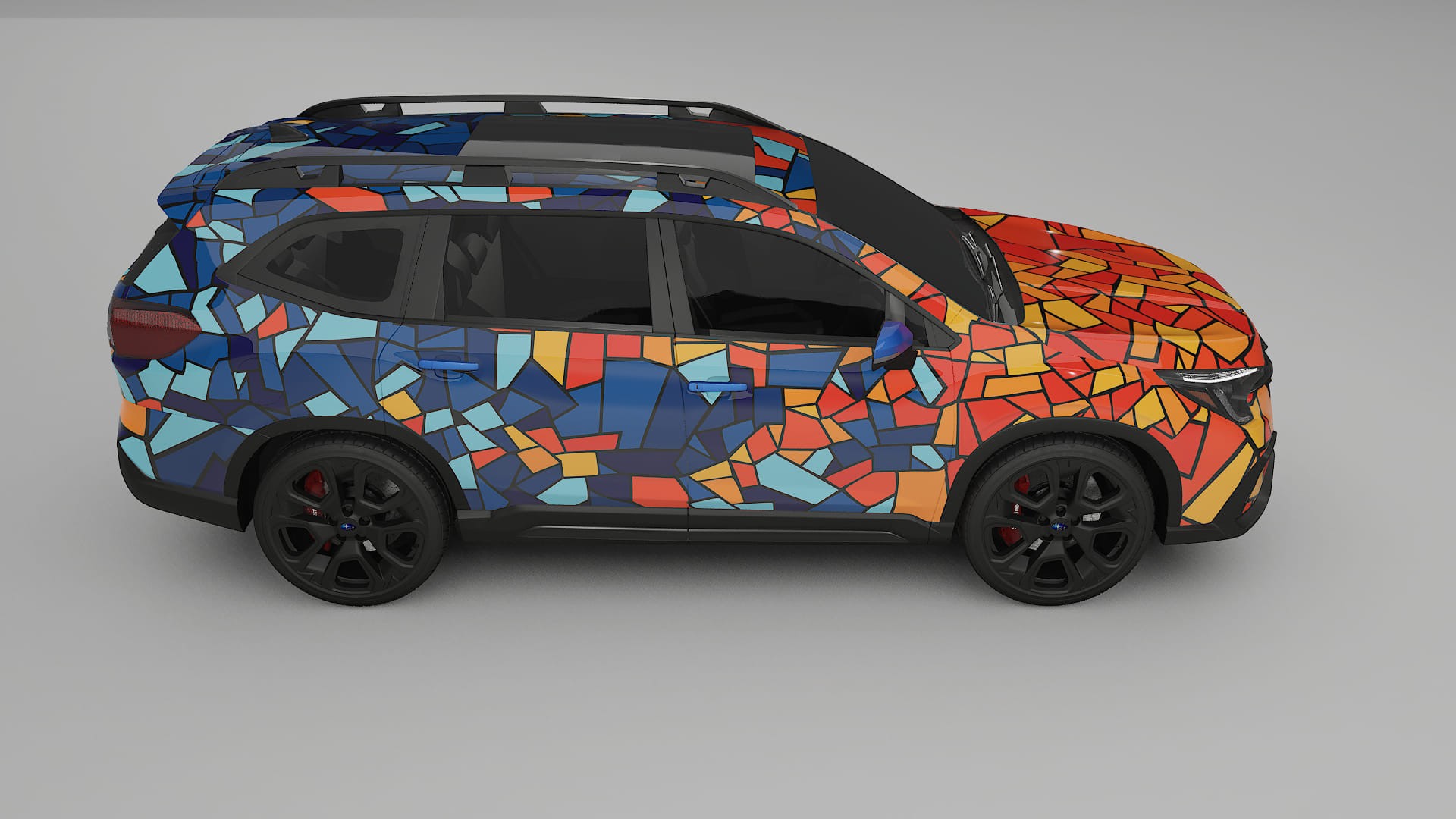 Subaru Ascent BT facelift LCI BARCELONA – Designad Wrap PPF-sats i utskrivbar polyuretanfilm