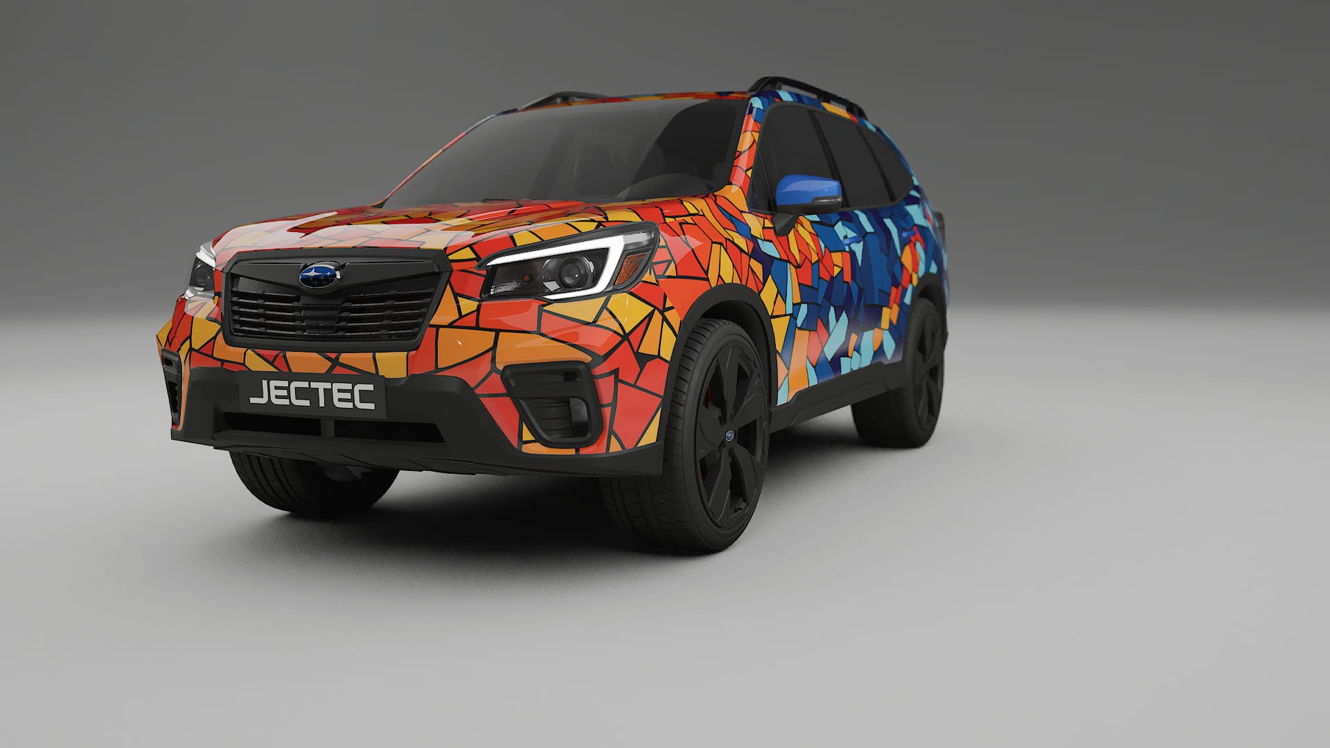Subaru Forester V SK facelift LCI BARCELONA – Designad Wrap PPF-sats i utskrivbar polyuretanfilm
