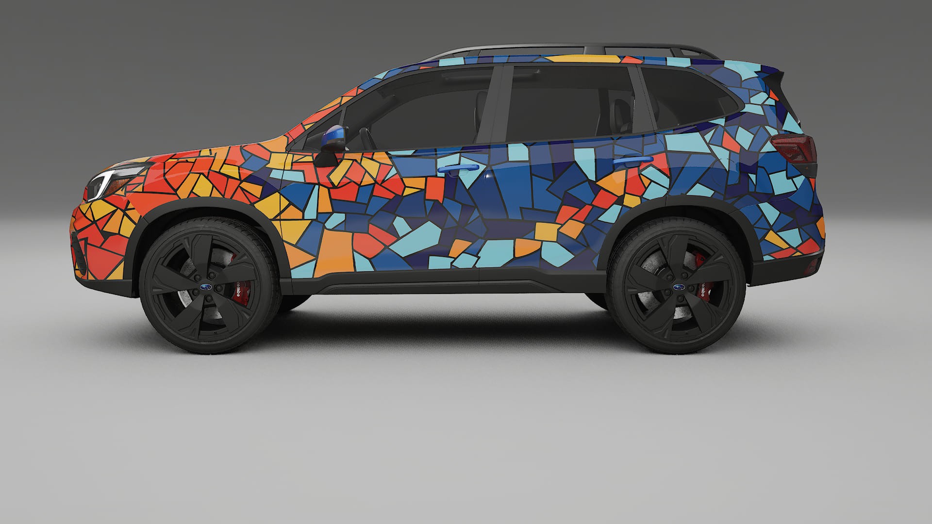 Subaru Forester V SK facelift LCI BARCELONA – Designad Wrap PPF-sats i utskrivbar polyuretanfilm