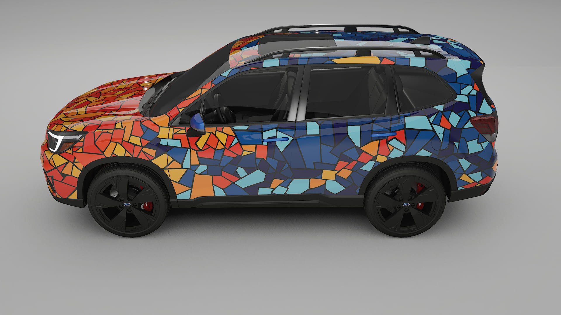 Subaru Forester V SK facelift LCI BARCELONA – Designad Wrap PPF-sats i utskrivbar polyuretanfilm