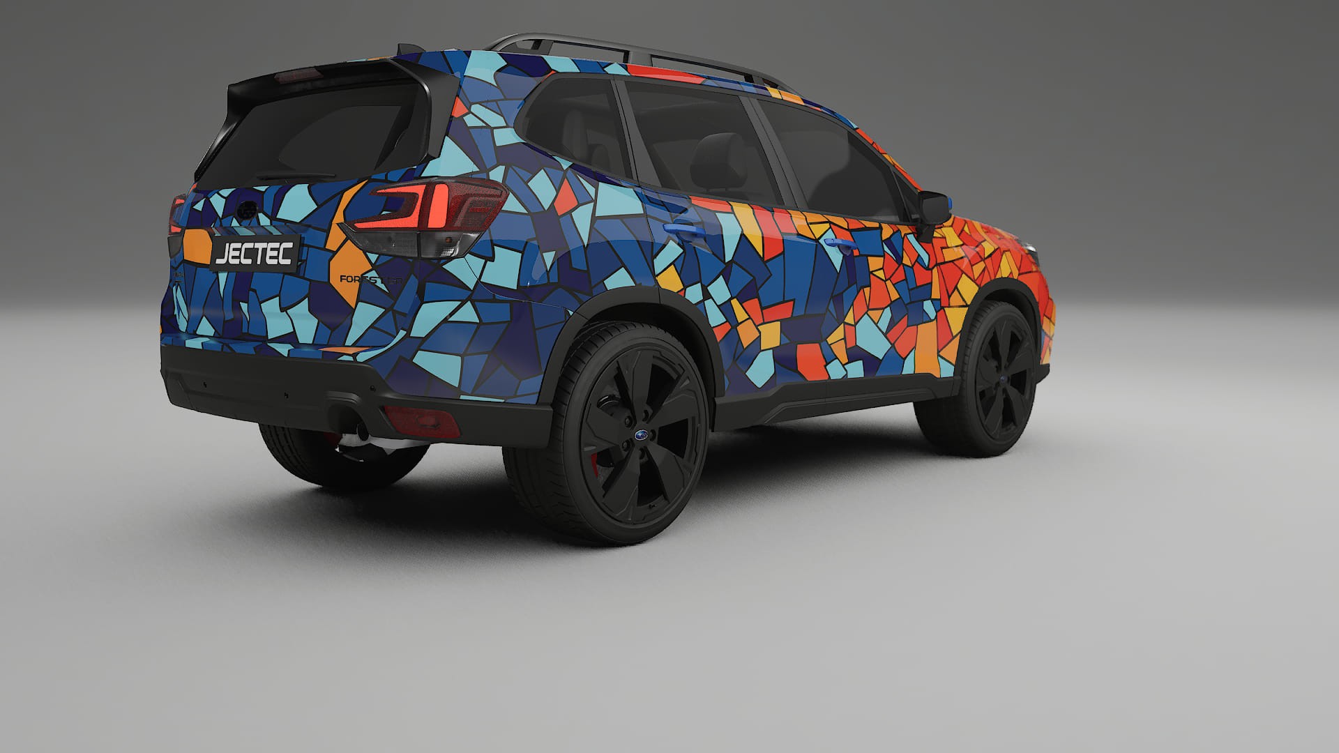 Subaru Forester V SK facelift LCI BARCELONA – Designad Wrap PPF-sats i utskrivbar polyuretanfilm