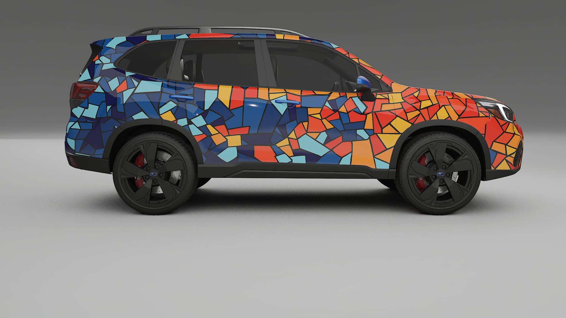 Subaru Forester V SK facelift LCI BARCELONA – Designad Wrap PPF-sats i utskrivbar polyuretanfilm