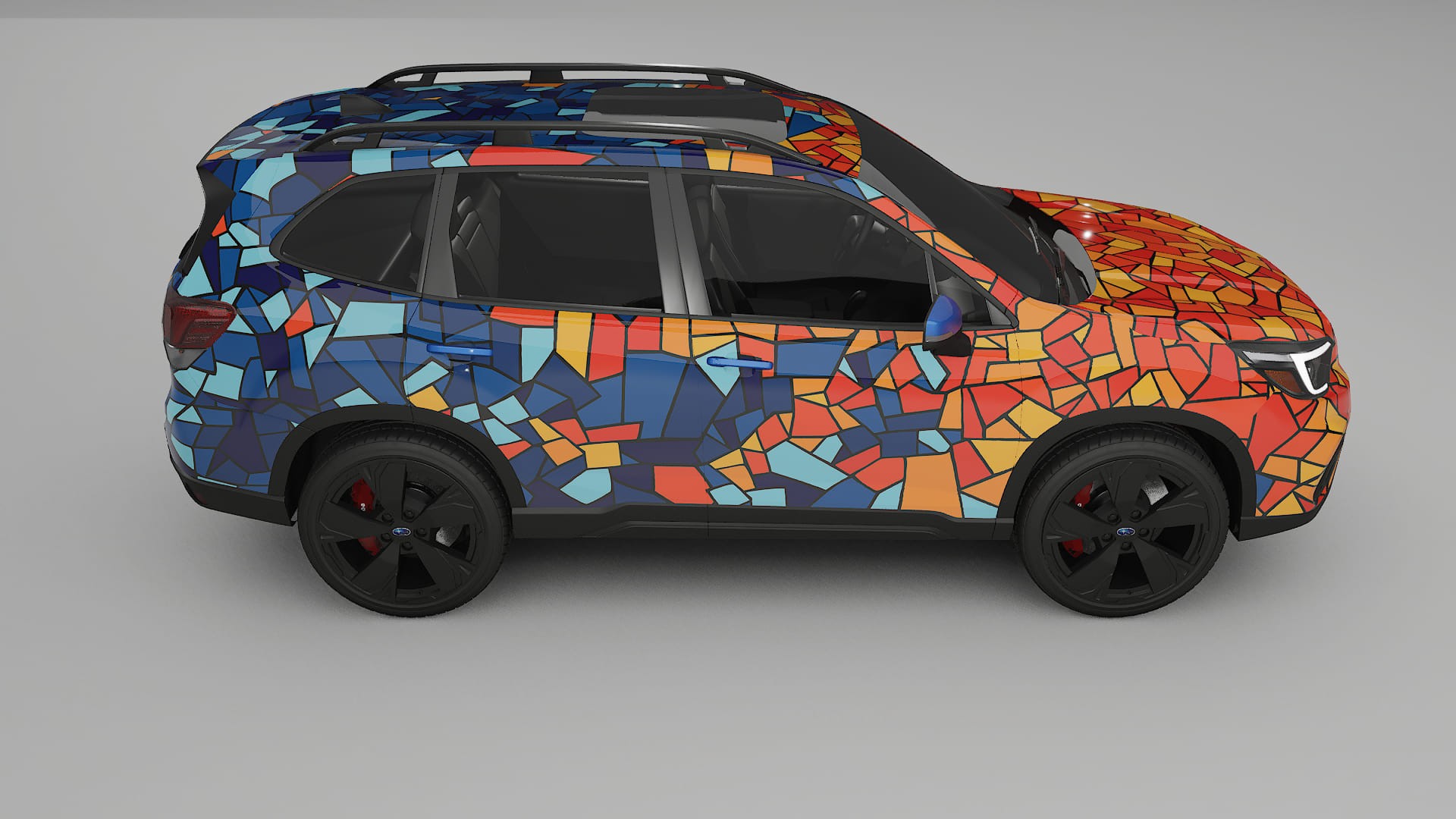 Subaru Forester V SK facelift LCI BARCELONA – Designad Wrap PPF-sats i utskrivbar polyuretanfilm