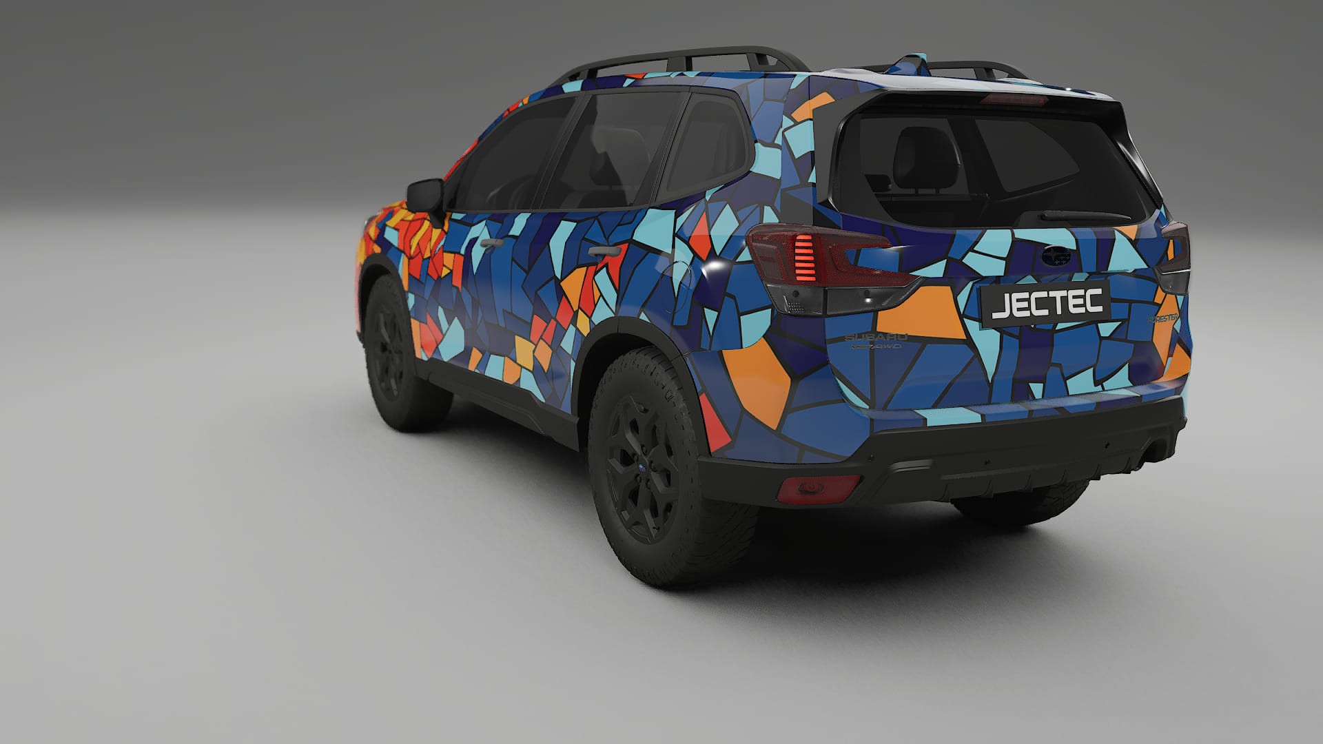 Subaru Forester V SK prefacelift pre-LCI BARCELONA – Designad Wrap PPF-sats i utskrivbar polyuretanfilm