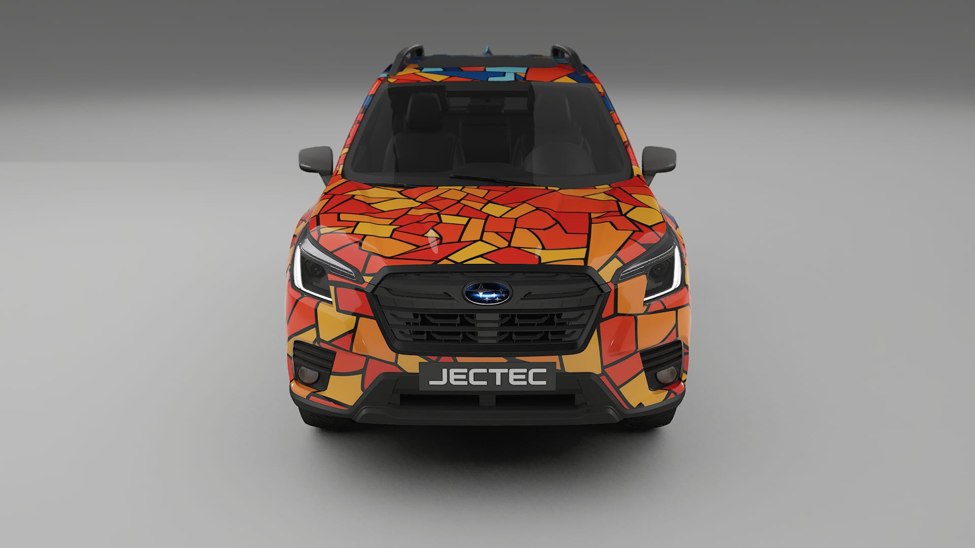 Subaru Forester V SK prefacelift pre-LCI BARCELONA – Designad Wrap PPF-sats i utskrivbar polyuretanfilm