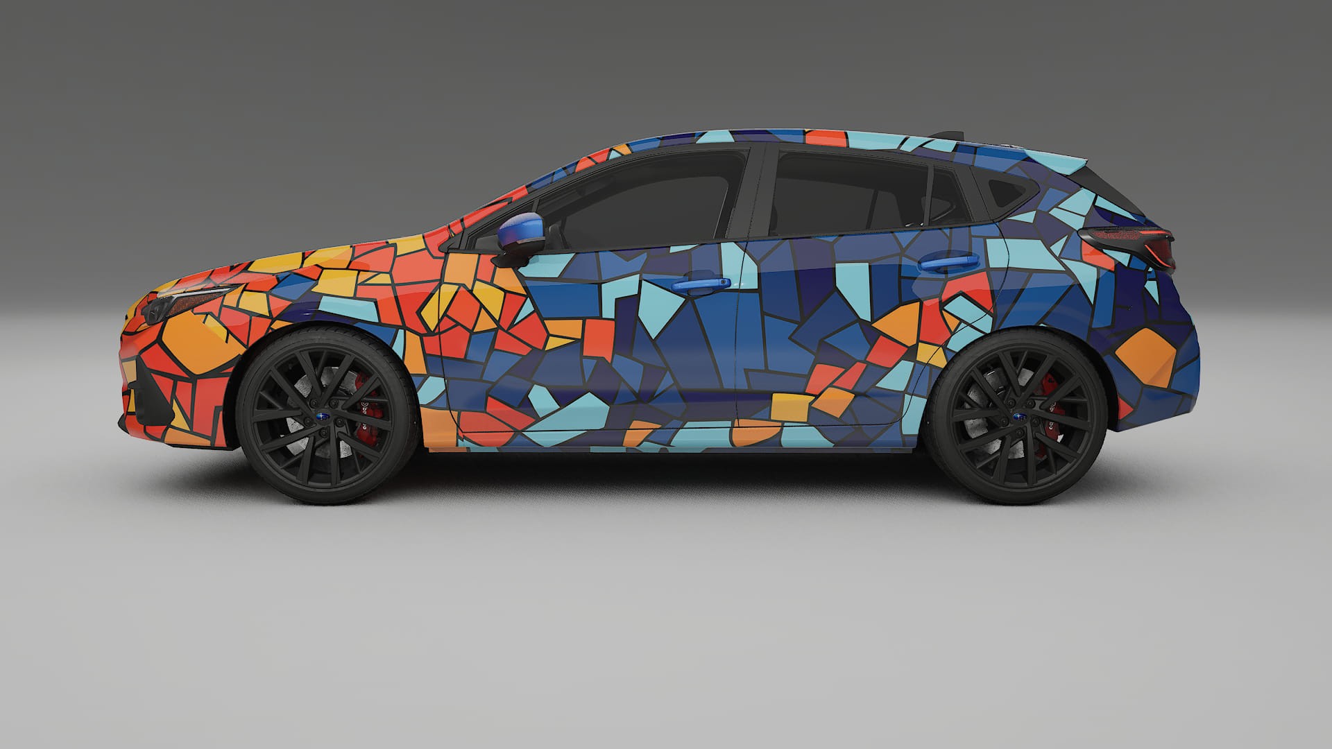 Subaru Impreza GU BARCELONA – Designad Wrap PPF-sats i utskrivbar polyuretanfilm