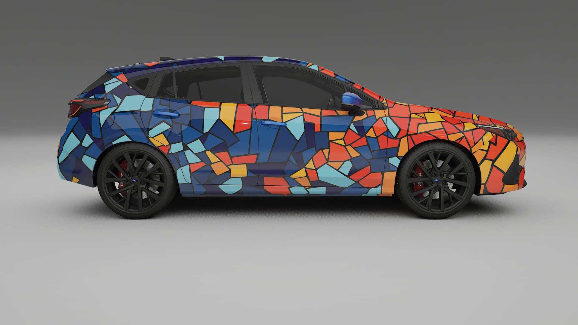 Subaru Impreza GU BARCELONA – Designad Wrap PPF-sats i utskrivbar polyuretanfilm