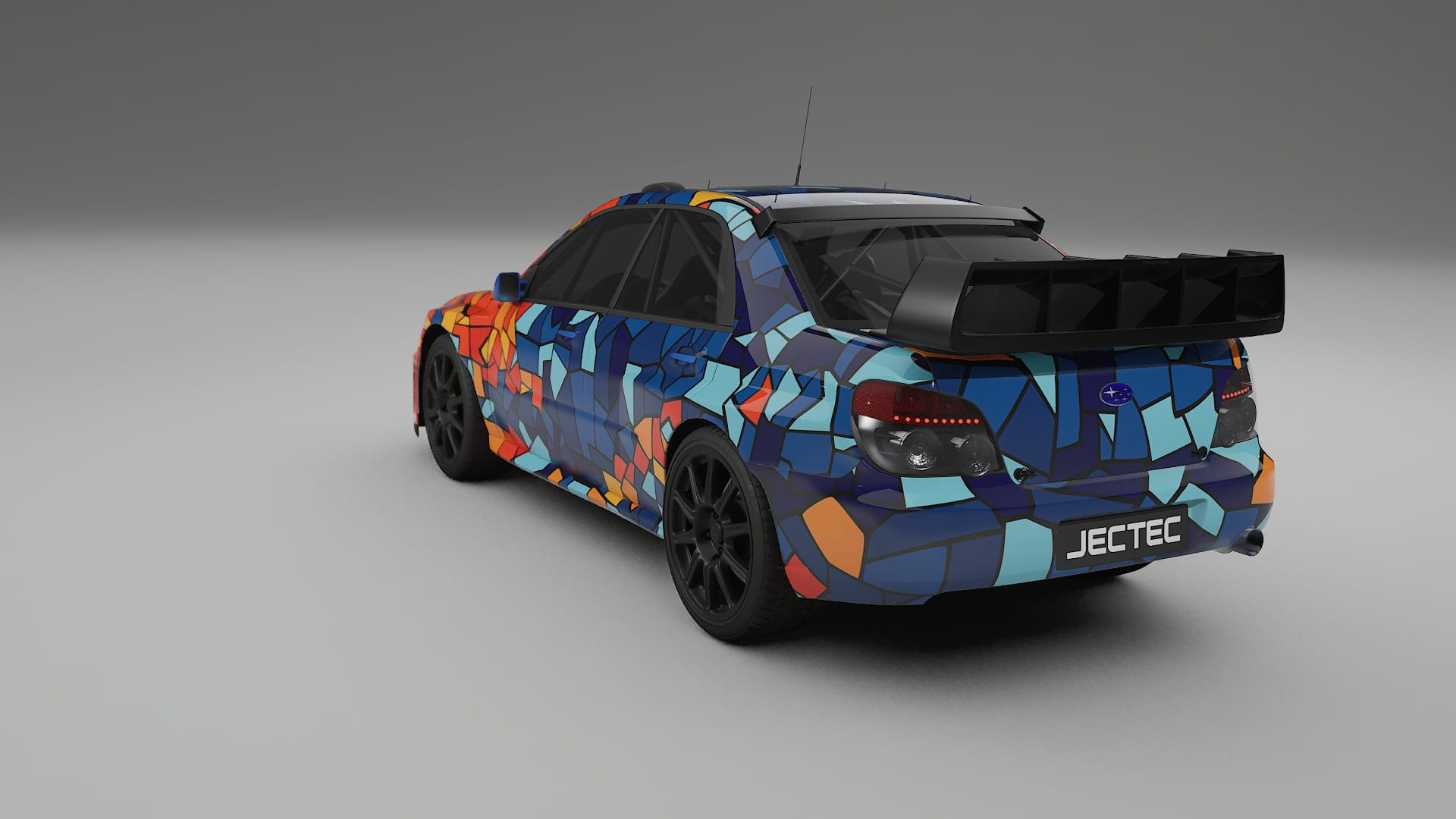 Subaru Impreza WRC GD BARCELONA – Designad Wrap PPF-sats i utskrivbar polyuretanfilm
