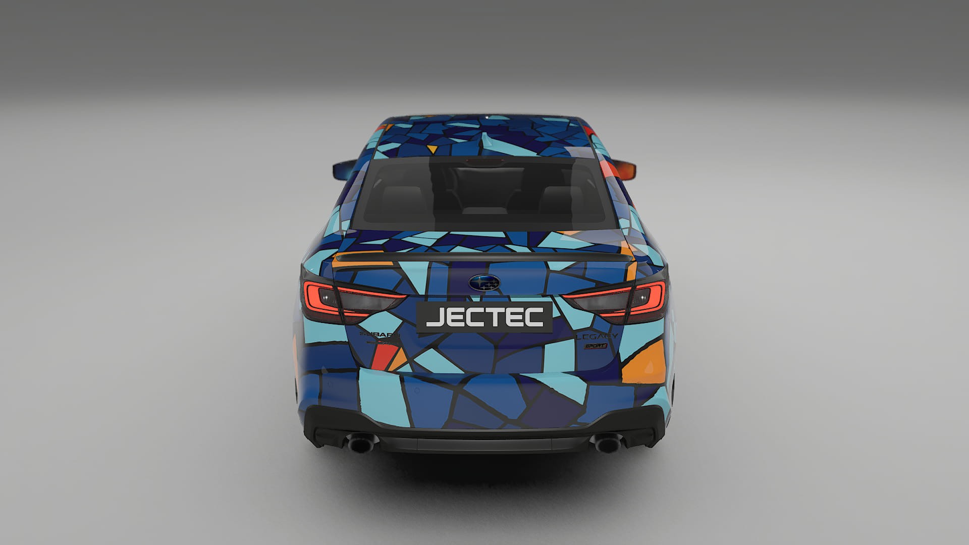 Subaru Legacy BW BARCELONA – Designad Wrap PPF-sats i utskrivbar polyuretanfilm