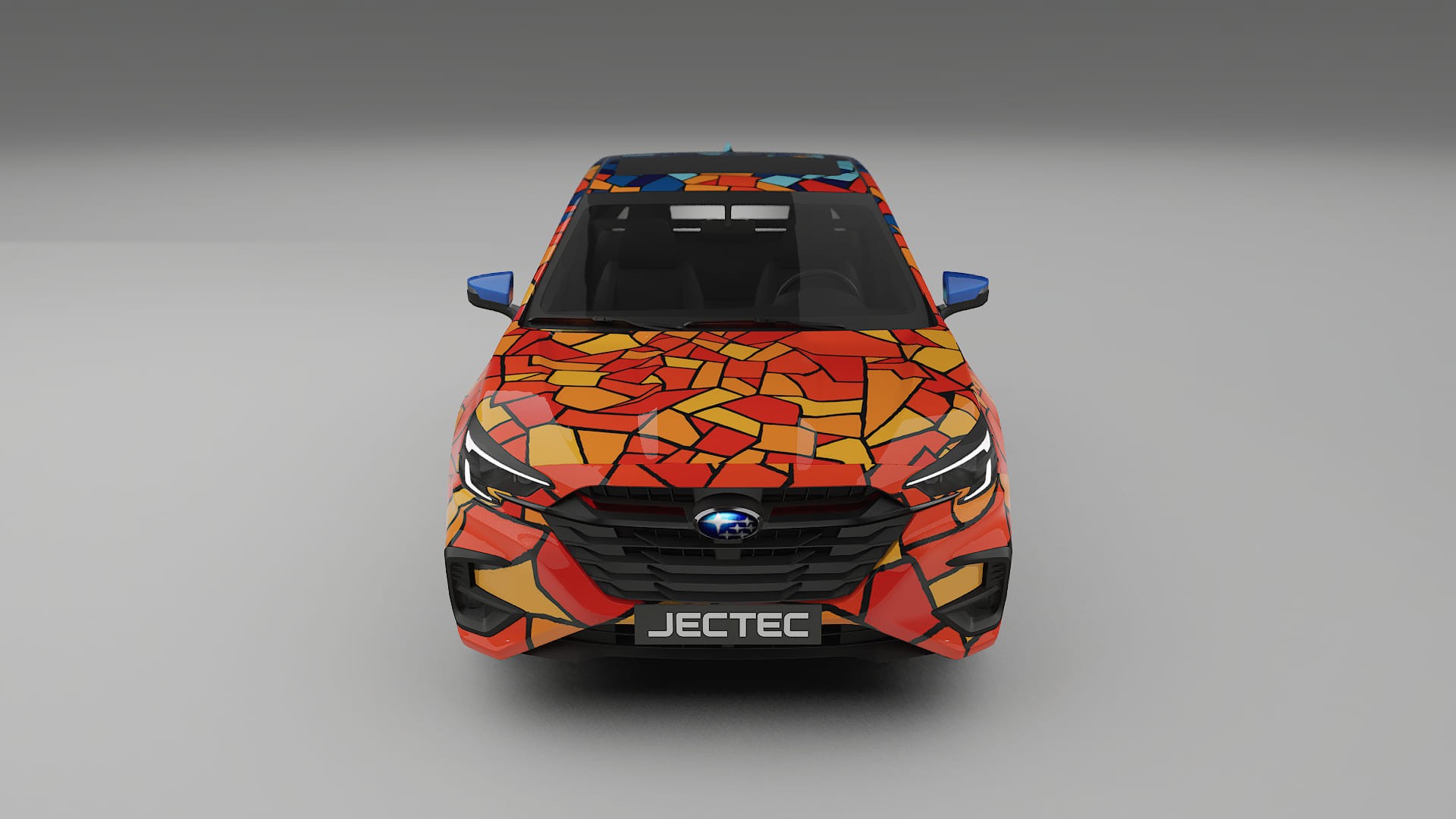 Subaru Legacy BW BARCELONA – Designad Wrap PPF-sats i utskrivbar polyuretanfilm