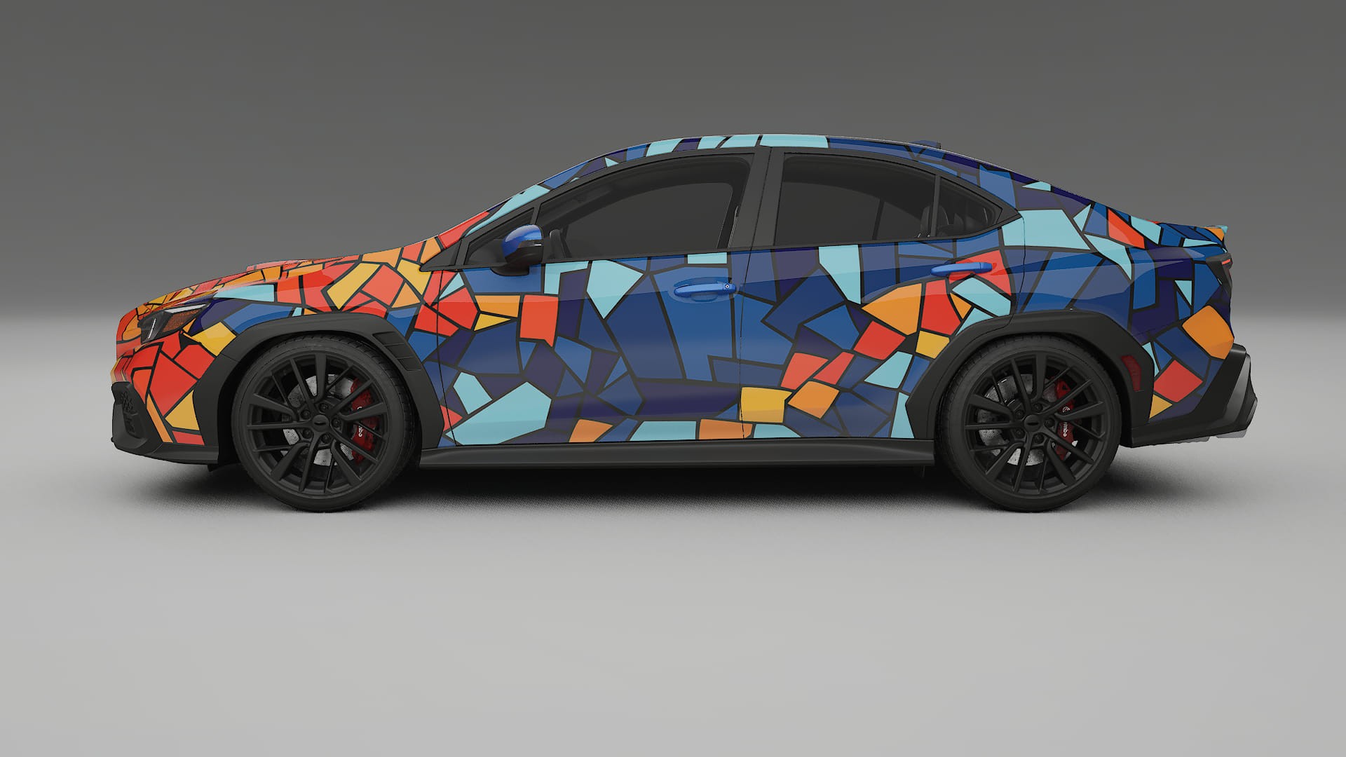 Subaru WRX VB BARCELONA – Designad Wrap PPF-sats i utskrivbar polyuretanfilm