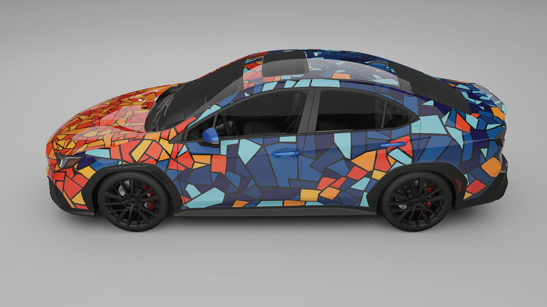 Subaru WRX VB BARCELONA – Designad Wrap PPF-sats i utskrivbar polyuretanfilm