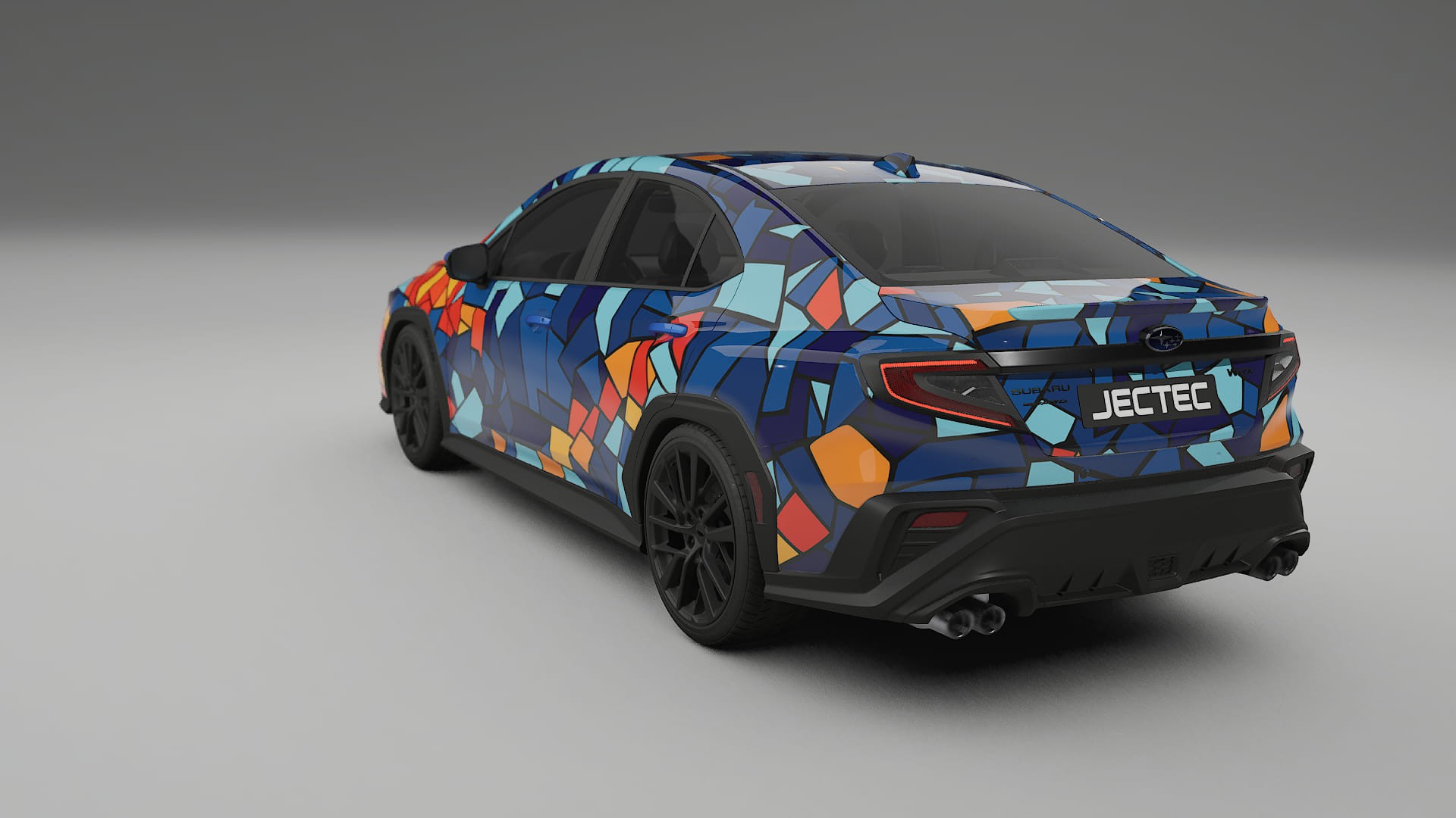 Subaru WRX VB BARCELONA – Designad Wrap PPF-sats i utskrivbar polyuretanfilm