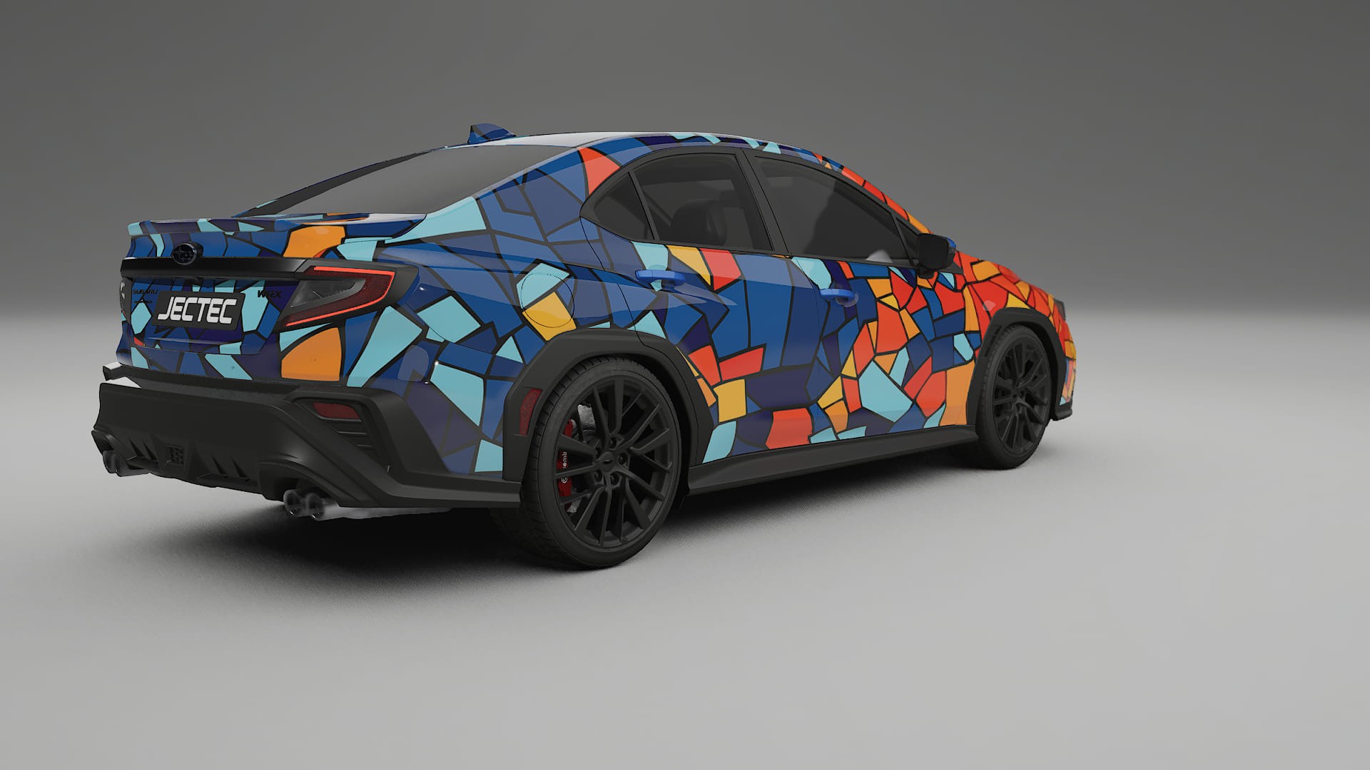 Subaru WRX VB BARCELONA – Designad Wrap PPF-sats i utskrivbar polyuretanfilm