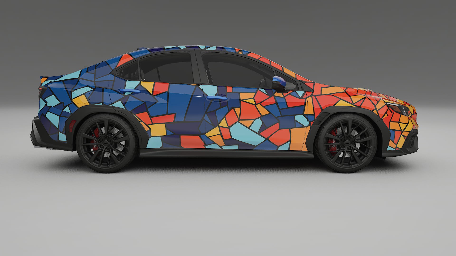 Subaru WRX VB BARCELONA – Designad Wrap PPF-sats i utskrivbar polyuretanfilm