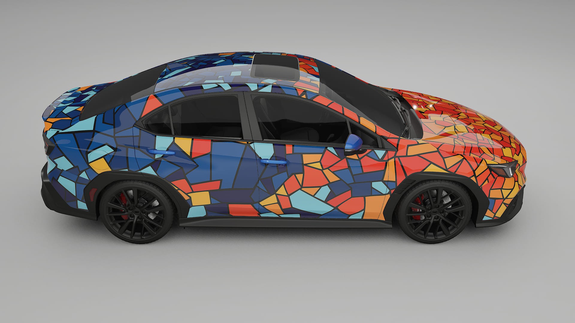 Subaru WRX VB BARCELONA – Designad Wrap PPF-sats i utskrivbar polyuretanfilm