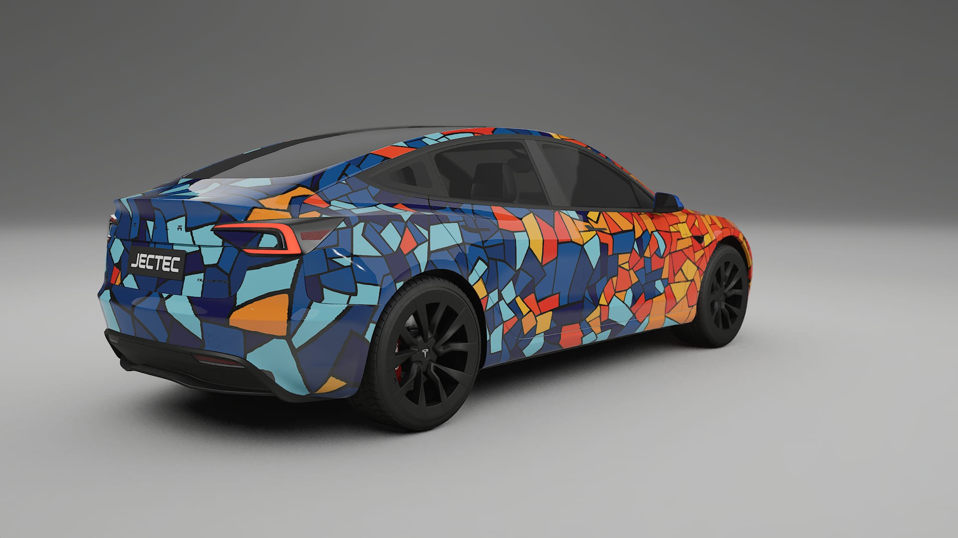 Tesla Model 3 Highland BARCELONA – Designad Wrap PPF-sats i utskrivbar polyuretanfilm