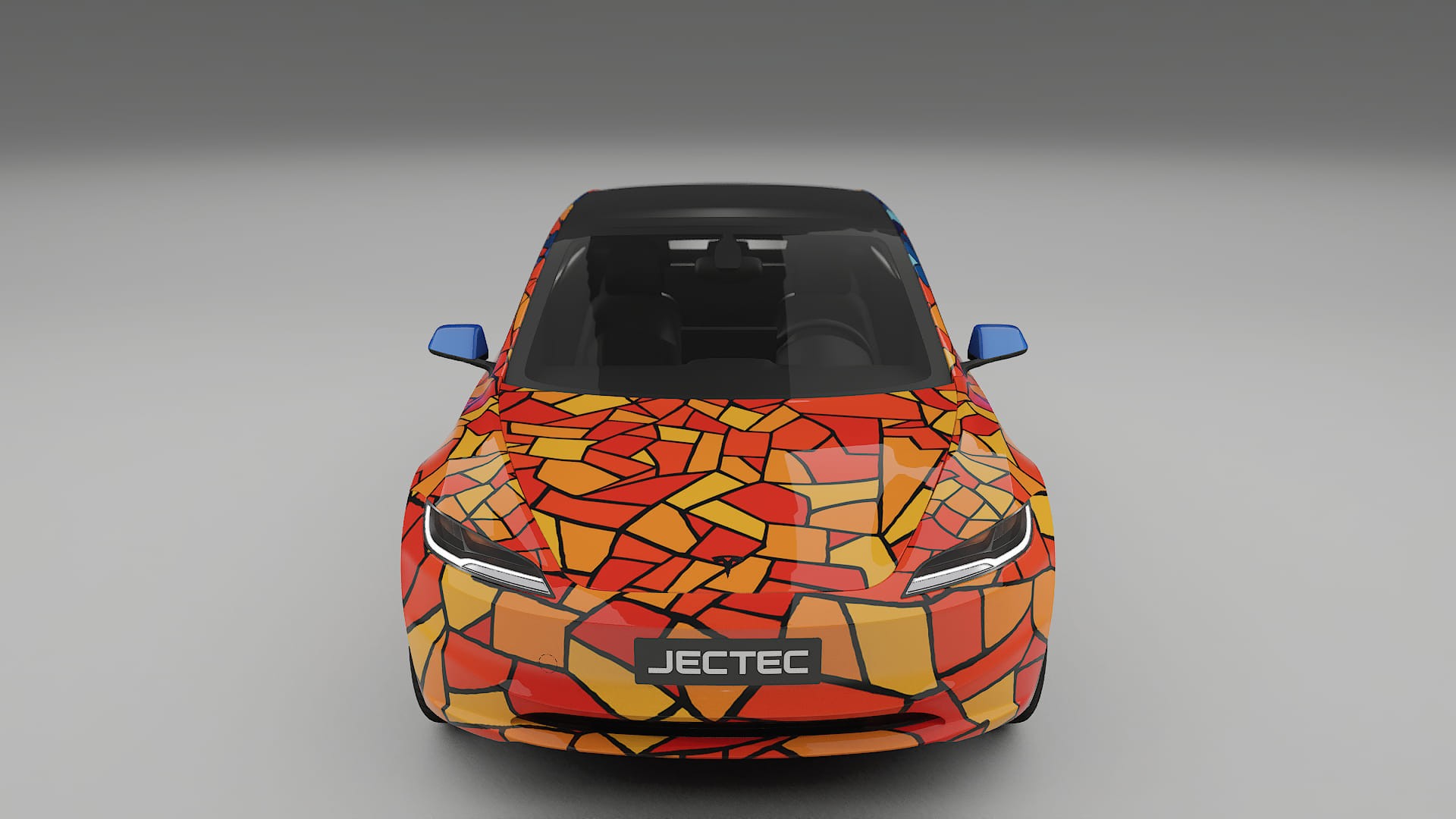 Tesla Model 3 Highland BARCELONA – Designad Wrap PPF-sats i utskrivbar polyuretanfilm